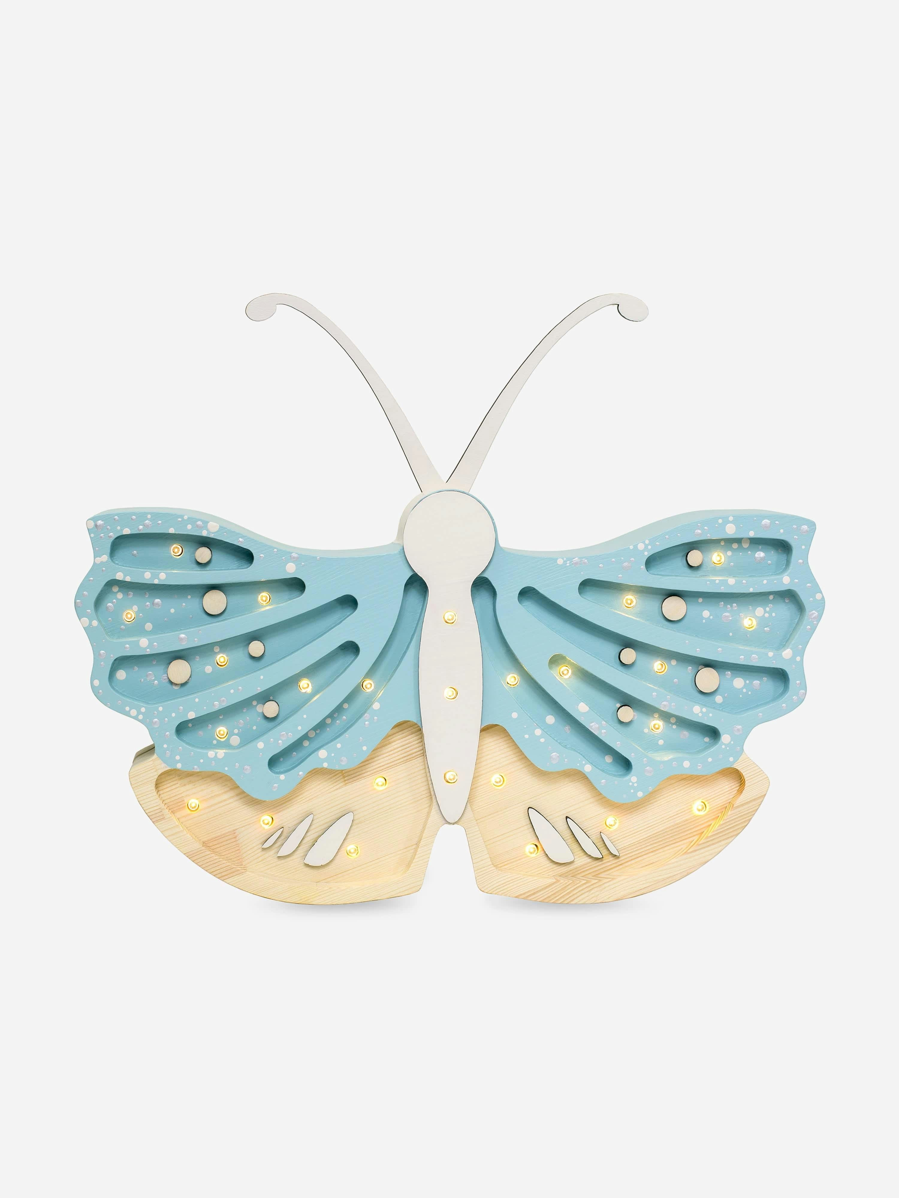 Rackhams Blue Butterfly Lamp In (19X35x5.5 Cm) - One Size