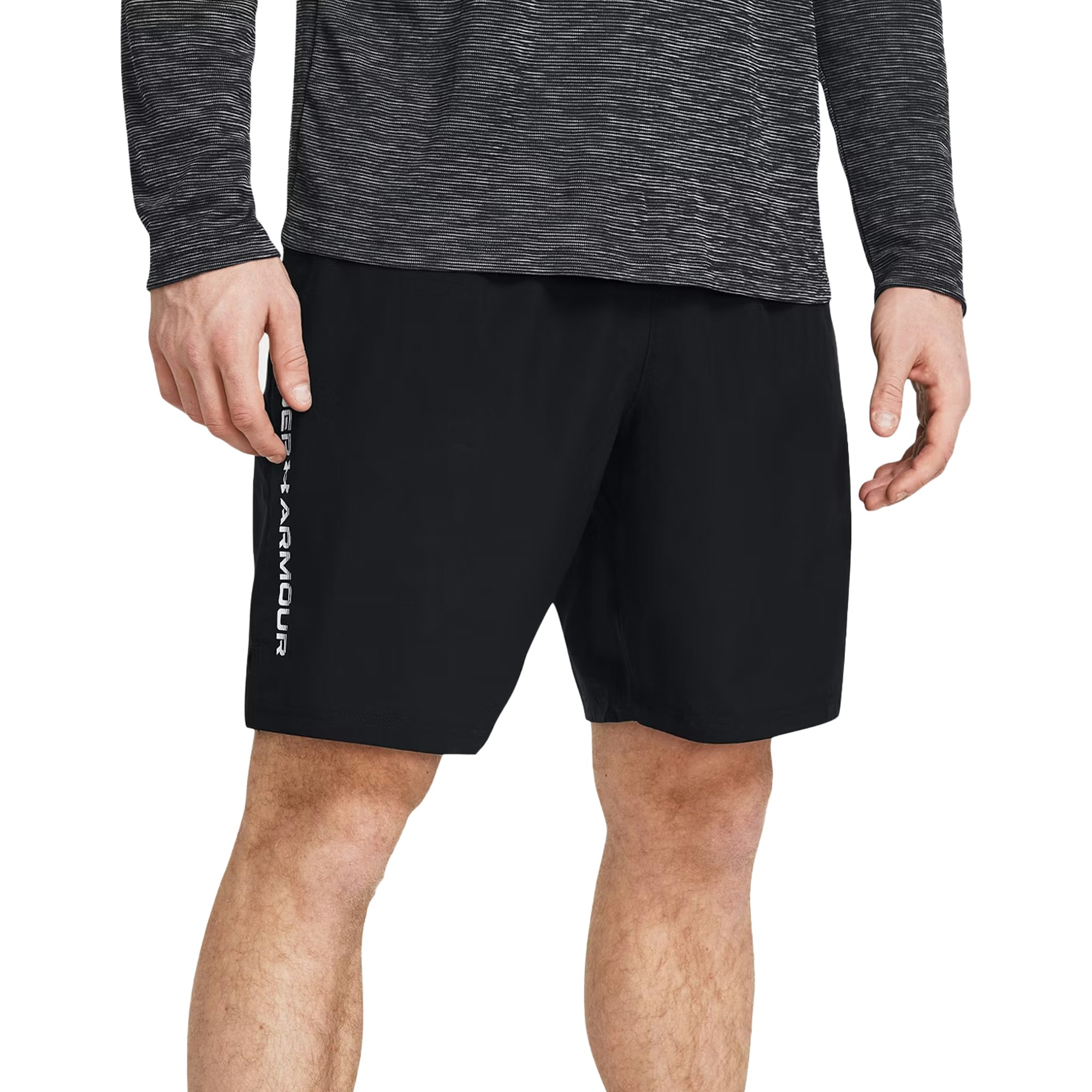 Under Armour Men's Black Technical Wordmark Woven Shorts - 3XL