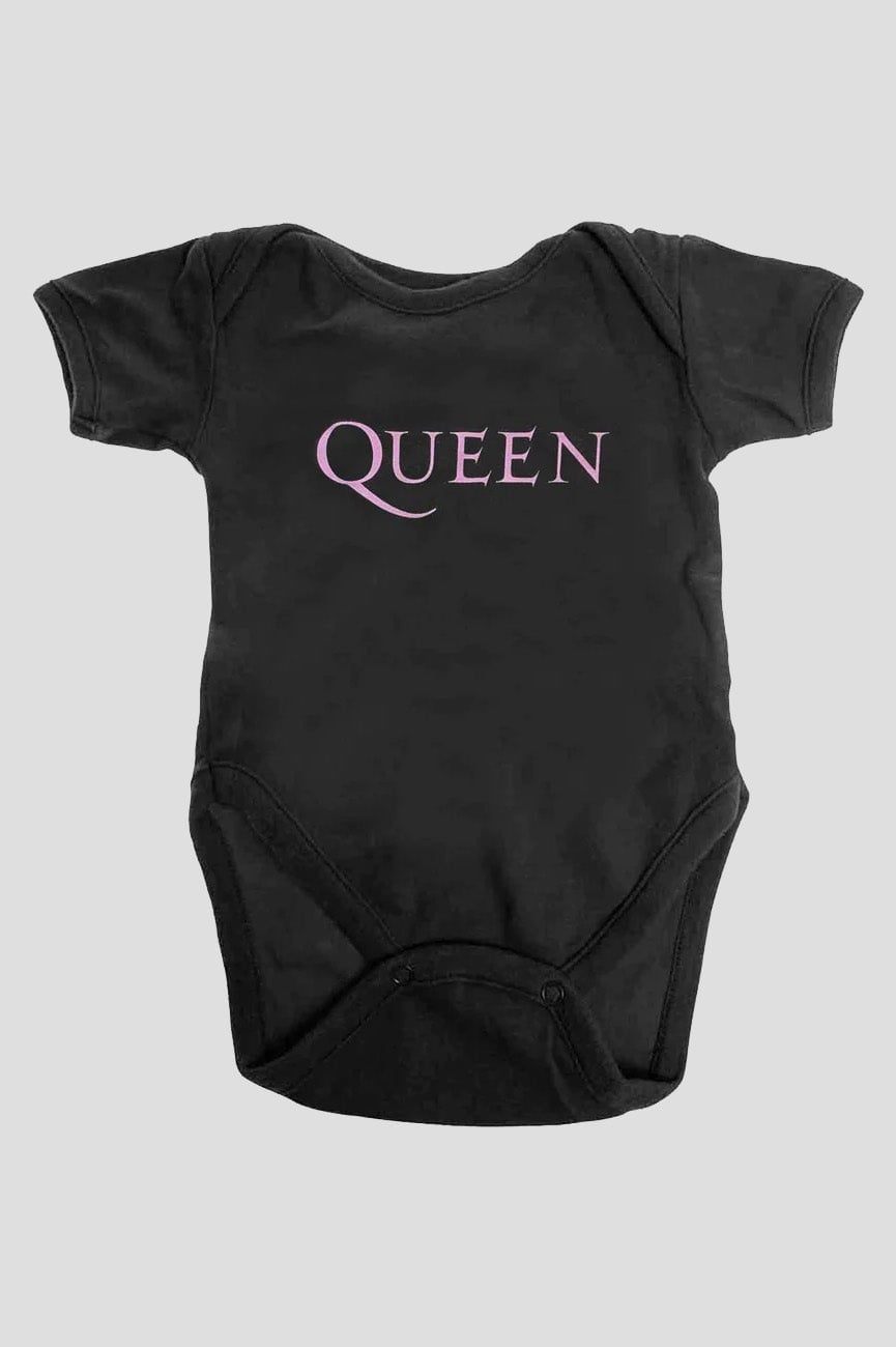 Paradiso Clothing Pink Queen Band Logo Baby Grow - Xx Large (18 - 24 Months)