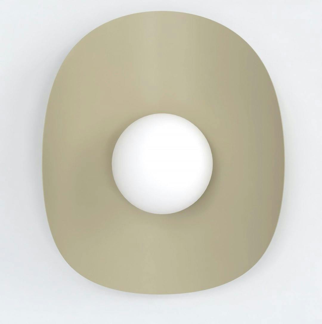 Rackhams White Fiero Wall Lamp 1 X G9 Mocha With Shade
