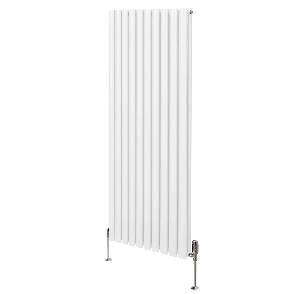 Monstershop White Oval Column Radiator & Valves - 1600Mm X 600Mm –