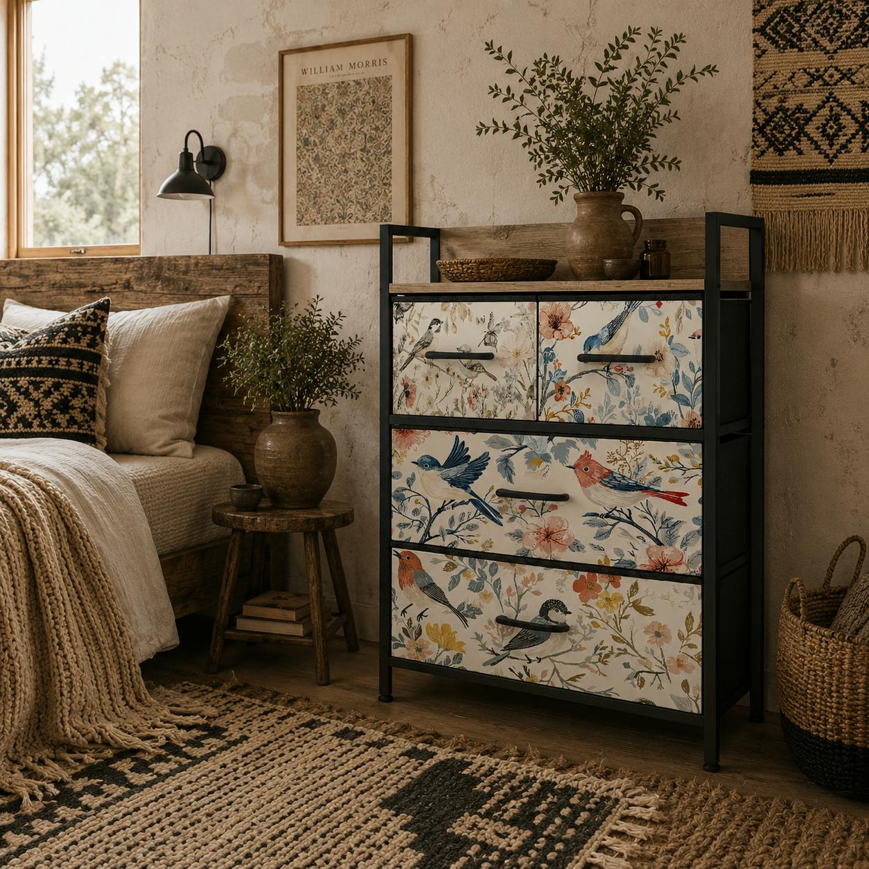 Rackhams White Tonona Wooden 4 Drawer Storage Chest