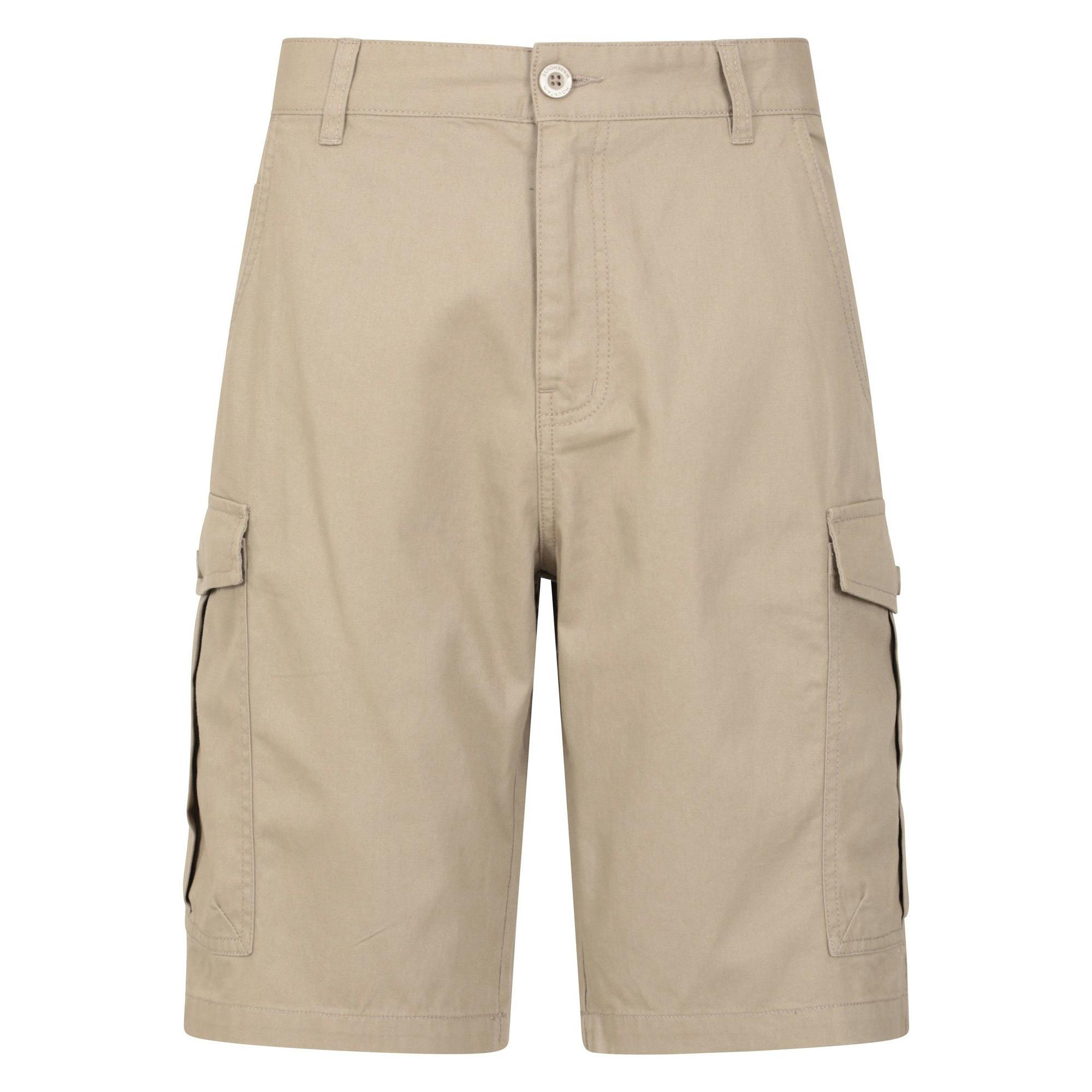 Mountain Warehouse Men's Beige Lakeside Cargo Shorts - 36R - 100% Cotton
