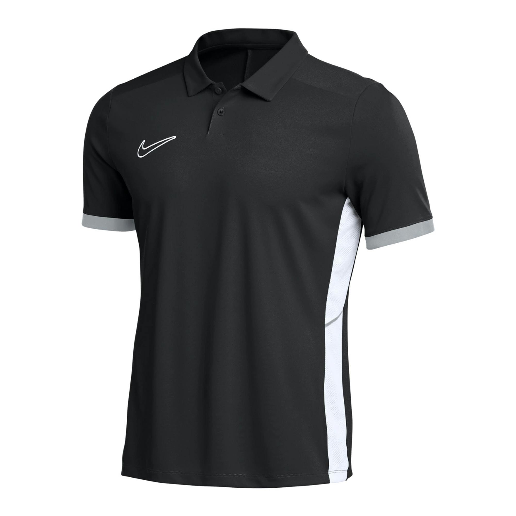 Nike Men's Black Dri-Fit Academy 25 Short-Sleeved Polo Shirt - M - 100% Polyester