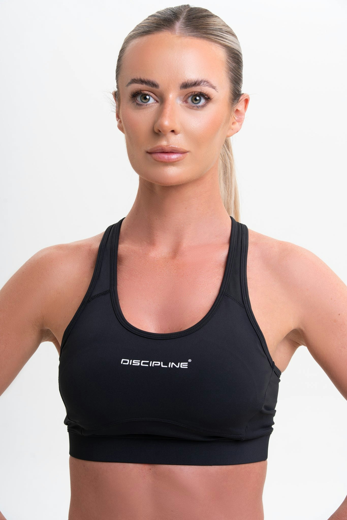 Discipline 365 Black Sports Back Bra - Medium