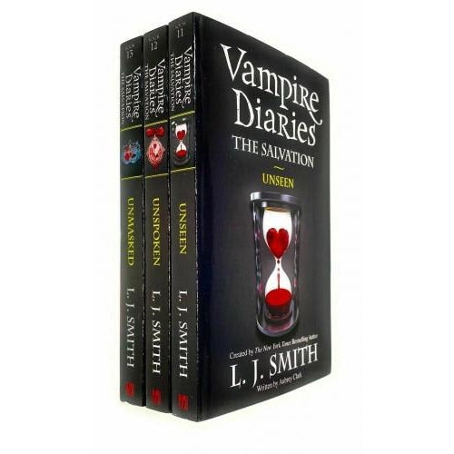 Hodder Vampire Diaries The Salvation Series 3 Books Set By L J Smith - Book 11 To 13 - Unseen