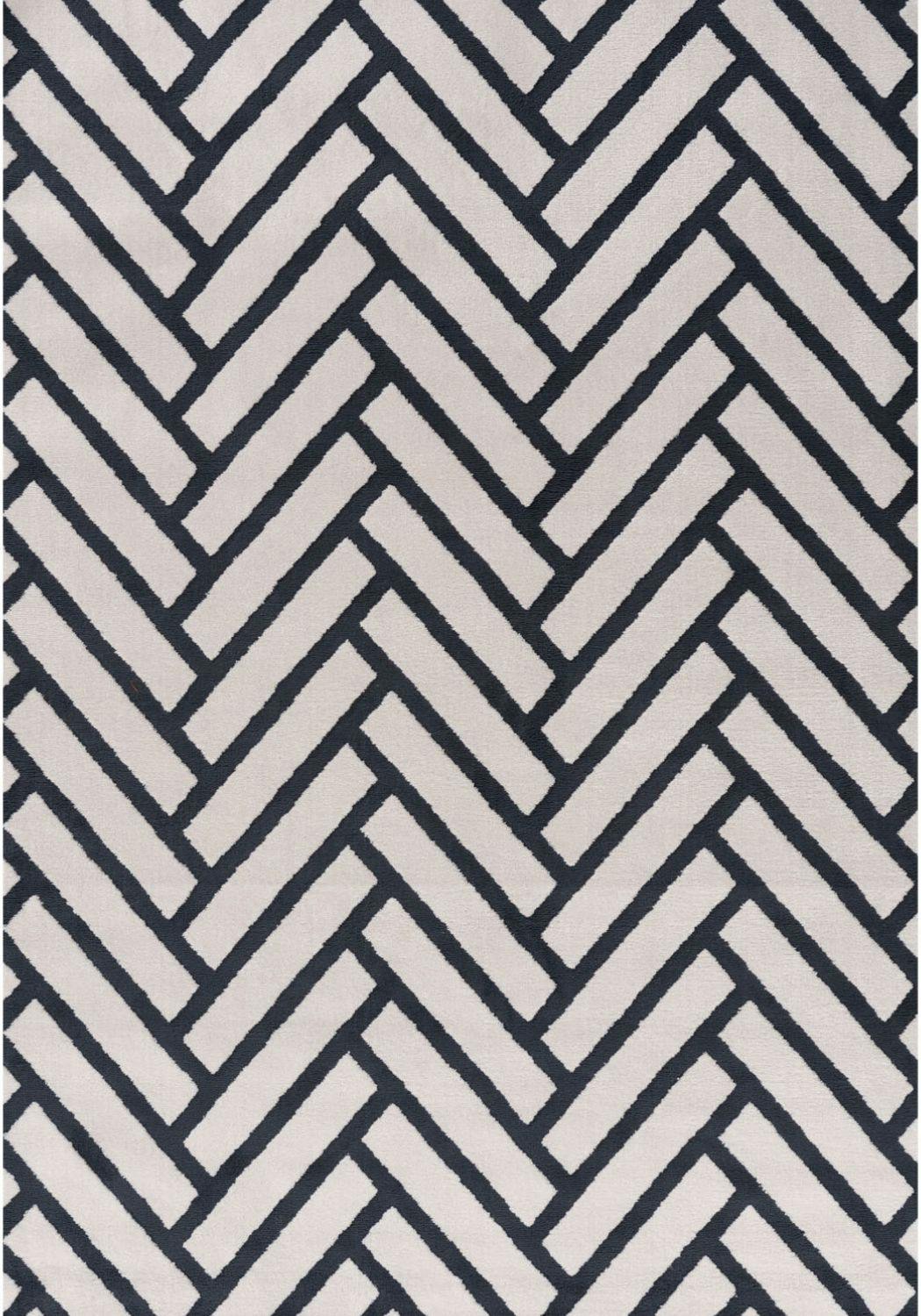 The Rugs Blue Loft Chevron Rug - 120X170 Cm