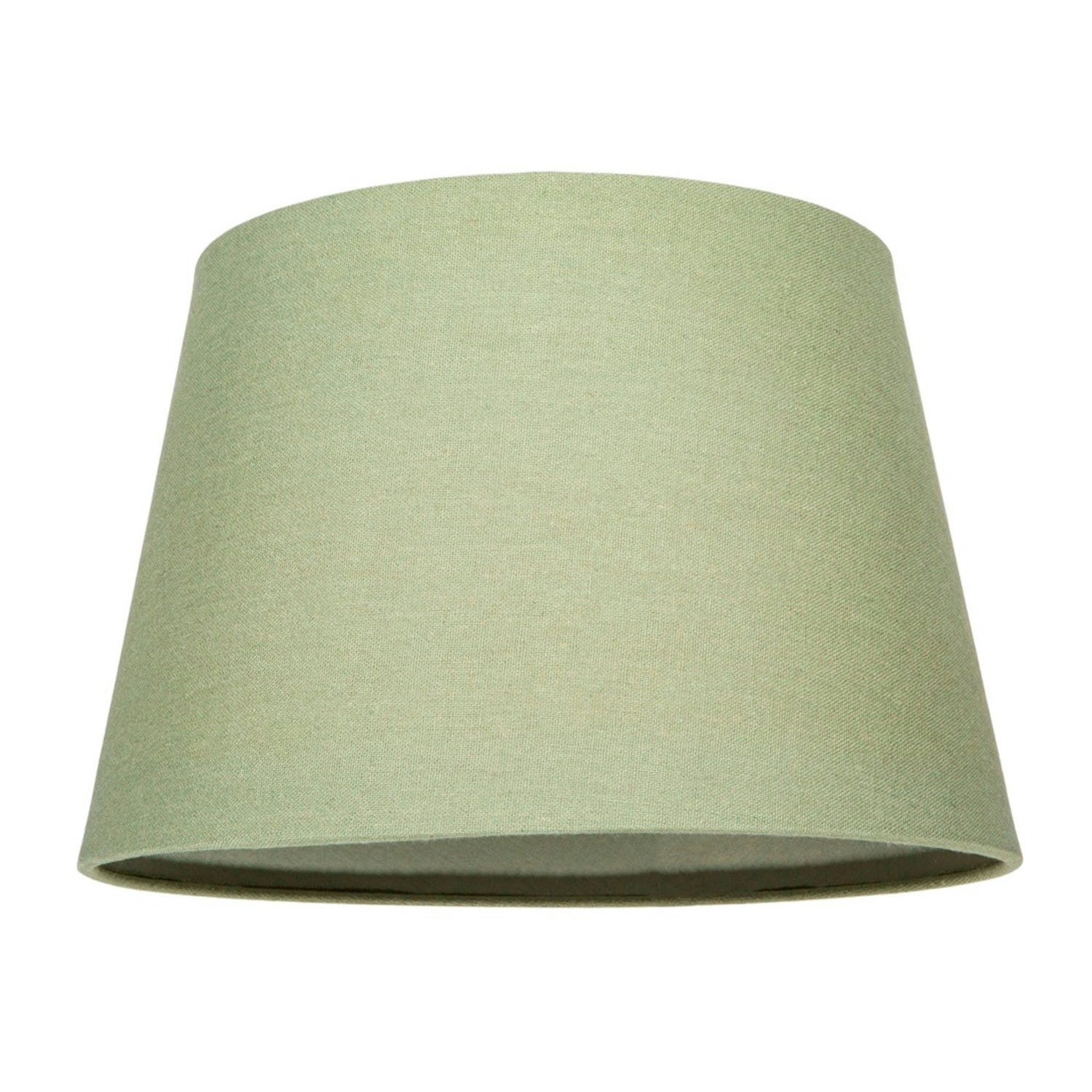 Rackhams Green Classic 10 Inch Olive Linen Fabric Drum Table/Pendant Lamp Shade 60W Max