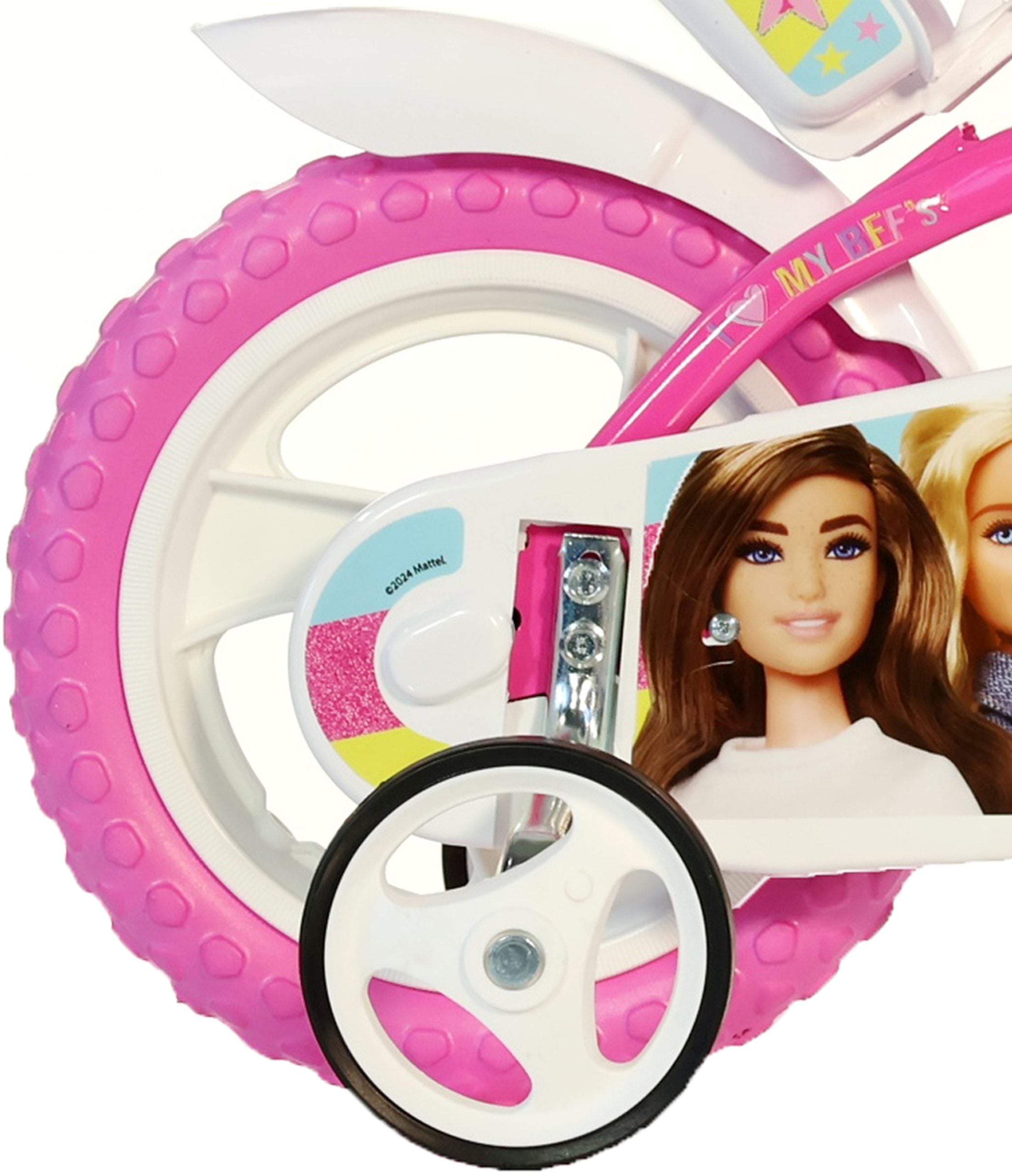 Dino Bikes Unisex Pink Barbie 12" Bicycle In Size 12 - Image 3
