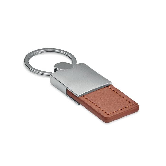 Midocean Brown Columbus Metal Keyring - One Size