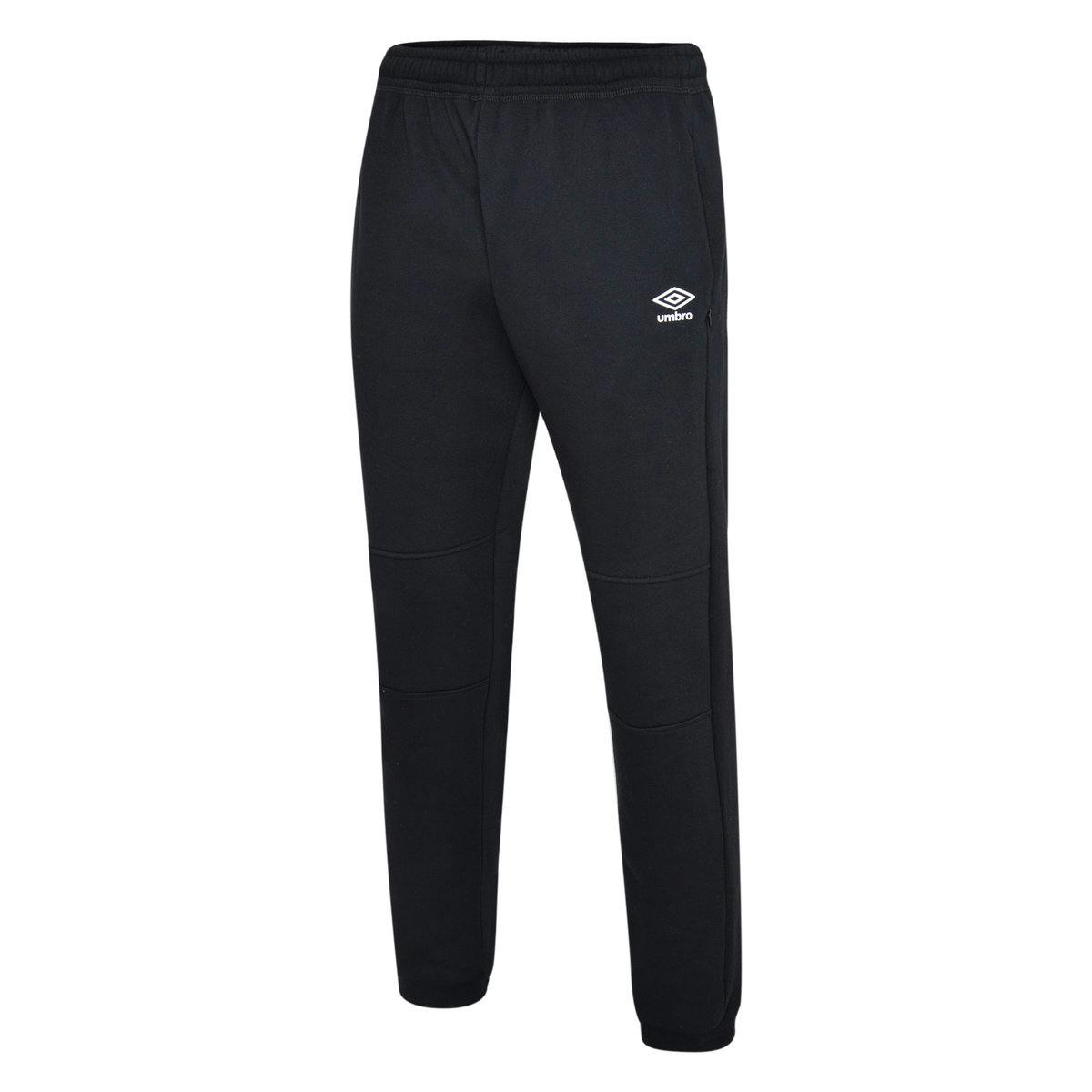 Umbro Men's Black/White Club Leisure Jogging Bottoms - Xxl - 70% Cotton/30% Polyester