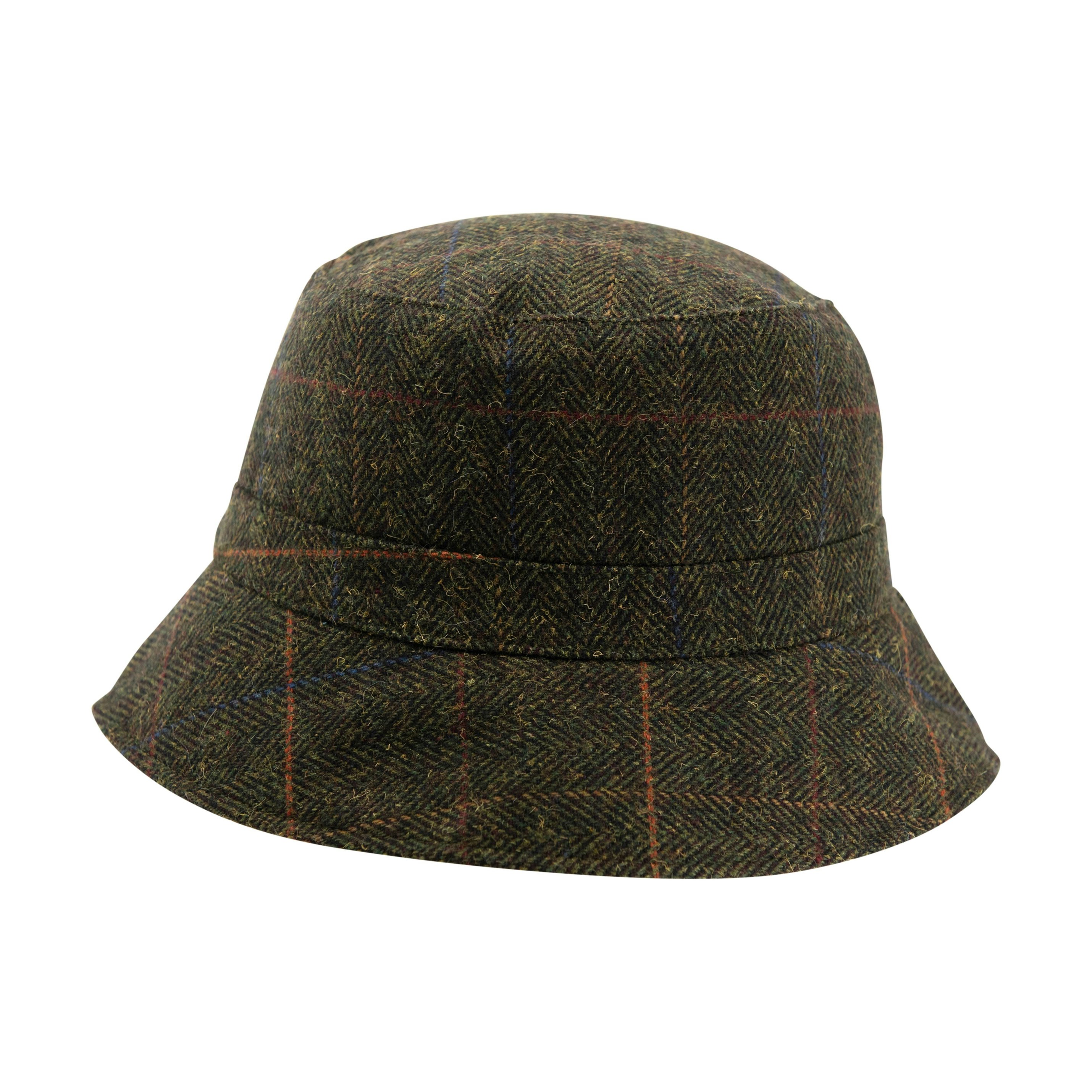 Heritage Traditions Women's Green Reversible Tweed Bucket Hat - Box
