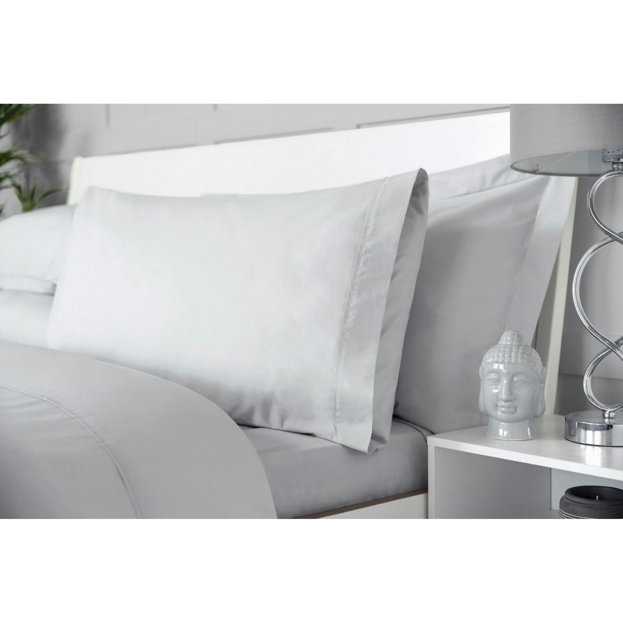 Belledorm Egyptian Cotton Deep Fitted Sheet - Platinum - Platinum - Double - 100% Egyptian Cotton