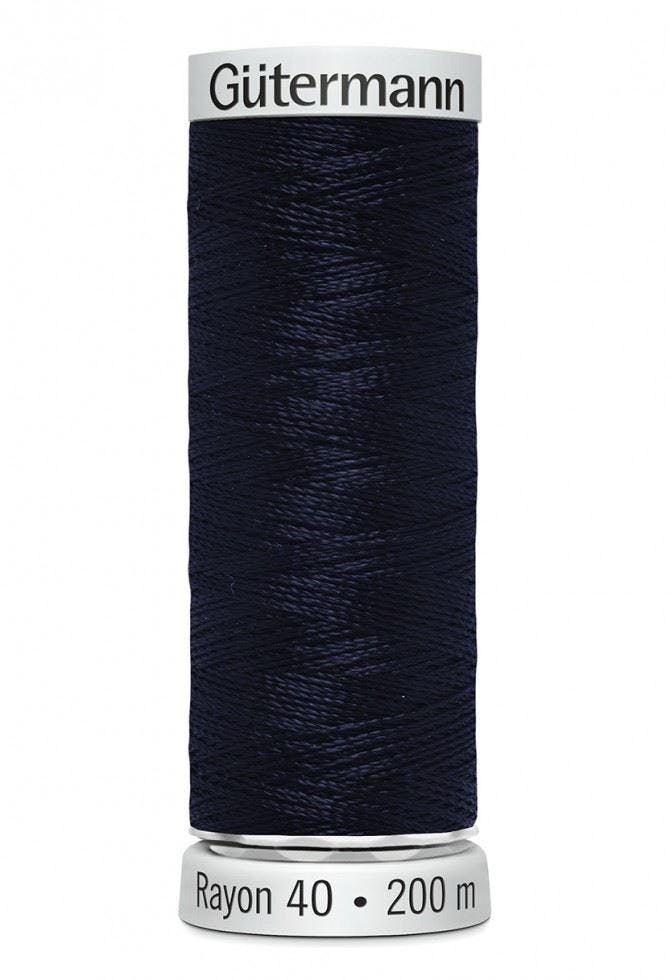 Gutermann No 40 Sulky Rayon Embroidery Thread 200M Rayon Thread Suitable For Embroidery - 1182 - 200 Metres