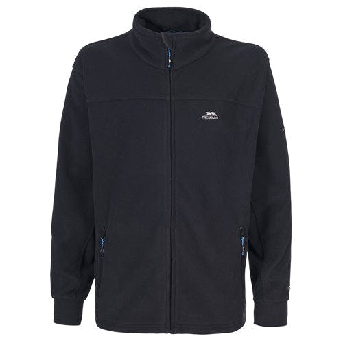 Trespass Men's Black Bernal Heavyweight Zip Fleece - S