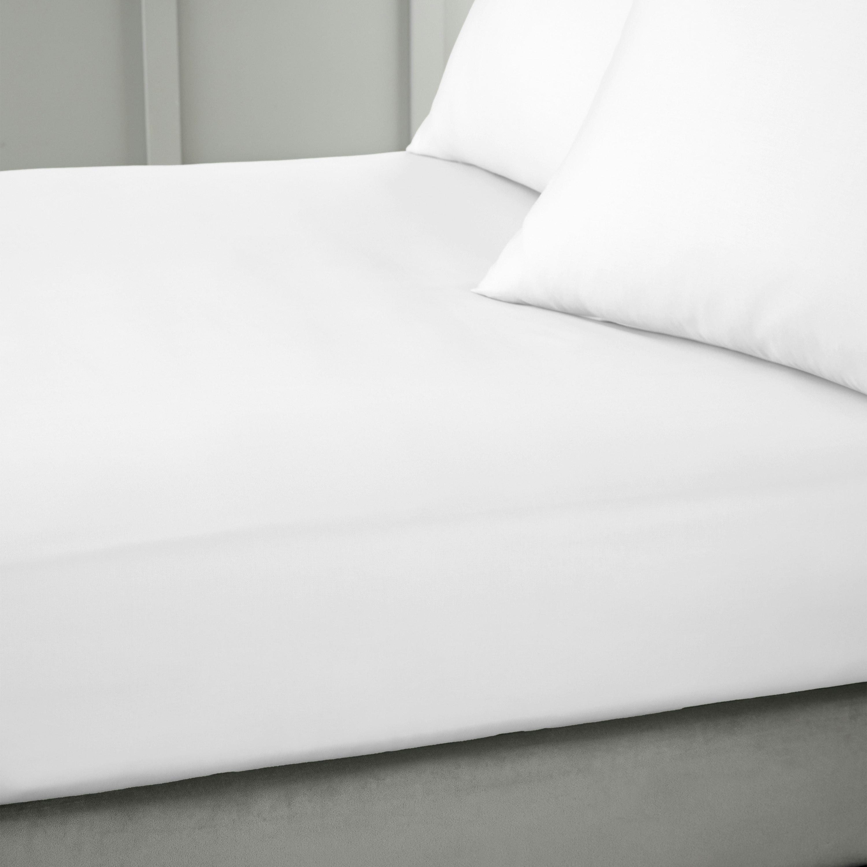 Bianca 400 Thread Count Cotton Sateen Fitted Sheet - King