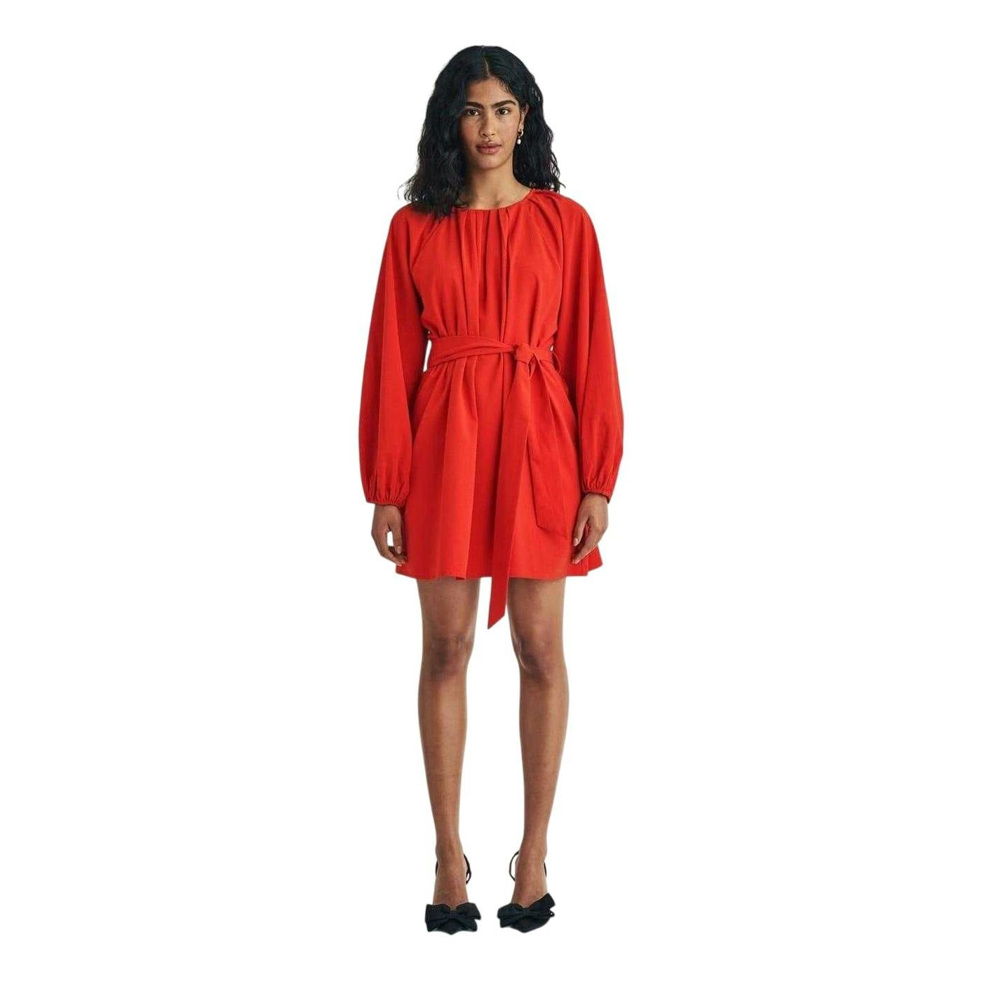 Nobody's Child Women's Red Mayall A-Line Mini Dress - 6 Uk - 98% Polyester/2% Elastane