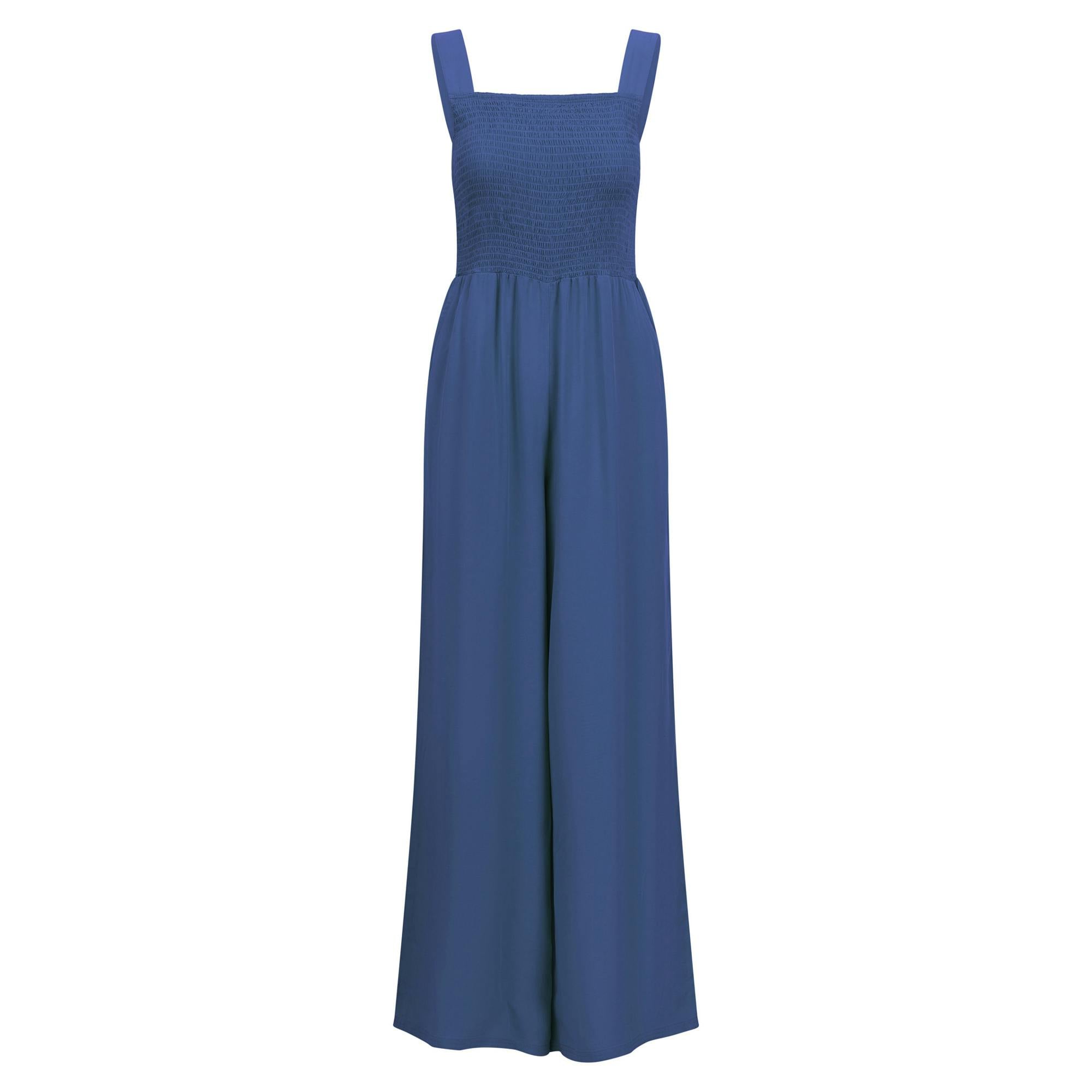 Trespass Women's Bright Blue Cove Full Length Sleeveless Casual Jumpsuit In | Size: Small - Image 2
