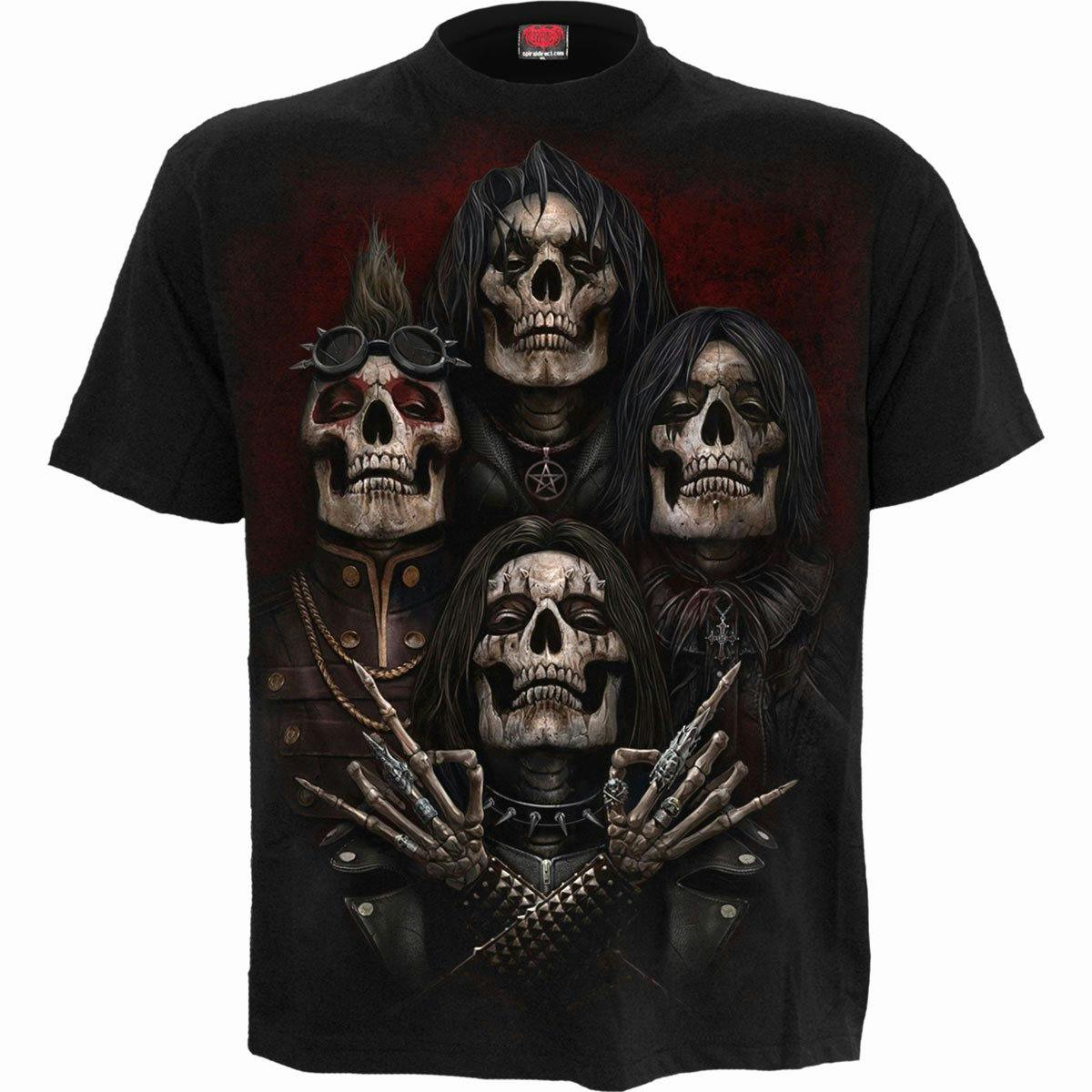 Spiral Direct Black Faces Of Goth - T-Shirt - M - Digital