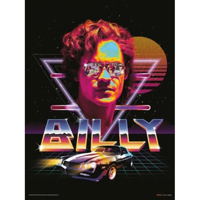 Rackhams Black/Orange/Blue Billy Poster - 40Cm X 30Cm