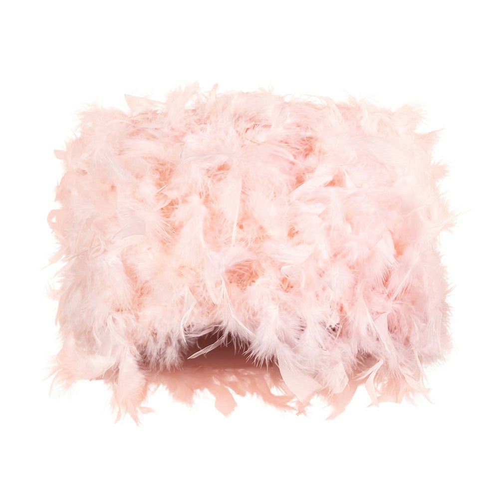 Rackhams Pink Modern Designer Real Feather Drum Lamp Shade With Inner Cotton Lining