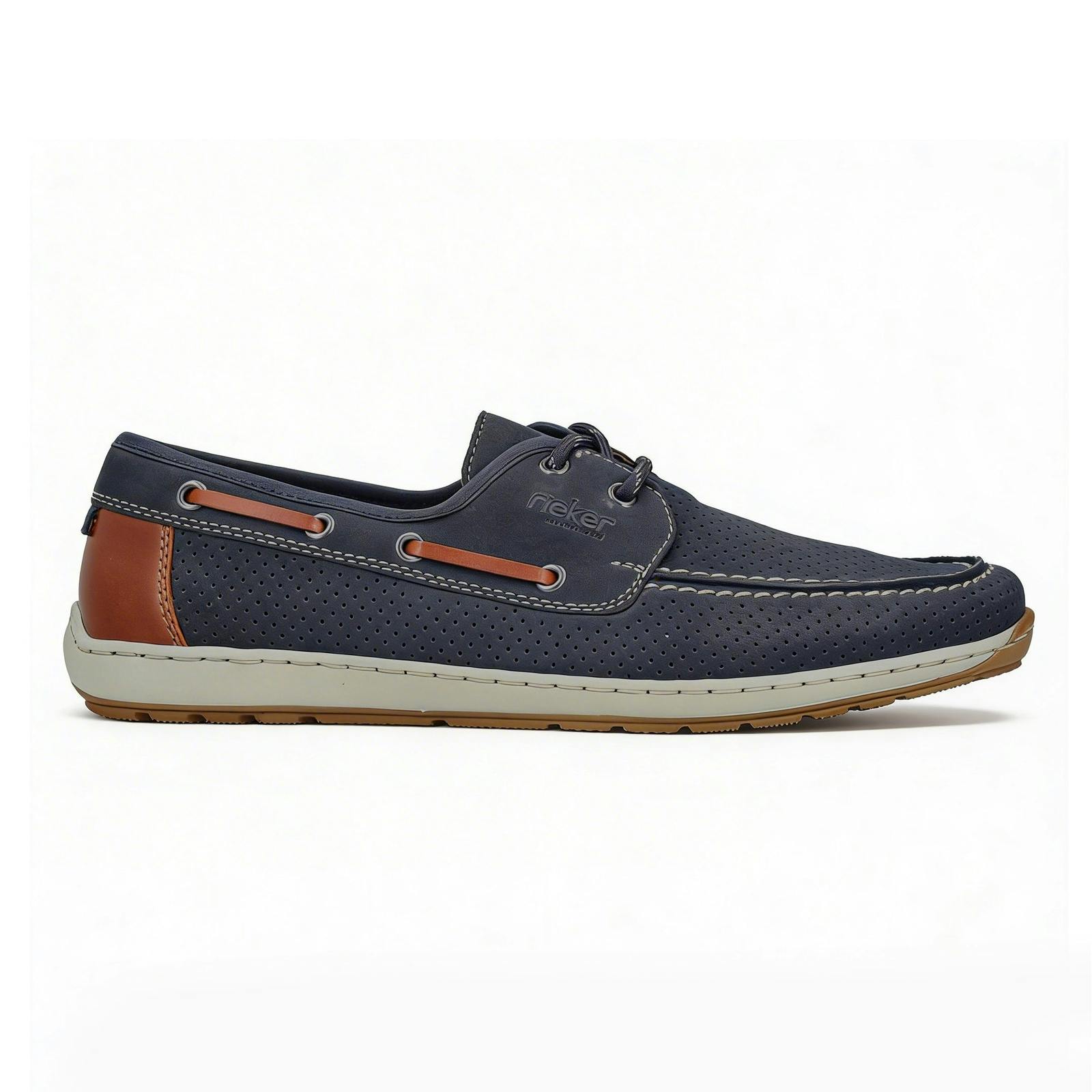 Rieker Men's Blue 08816-14 Loafer Shoes - Uk 10.5