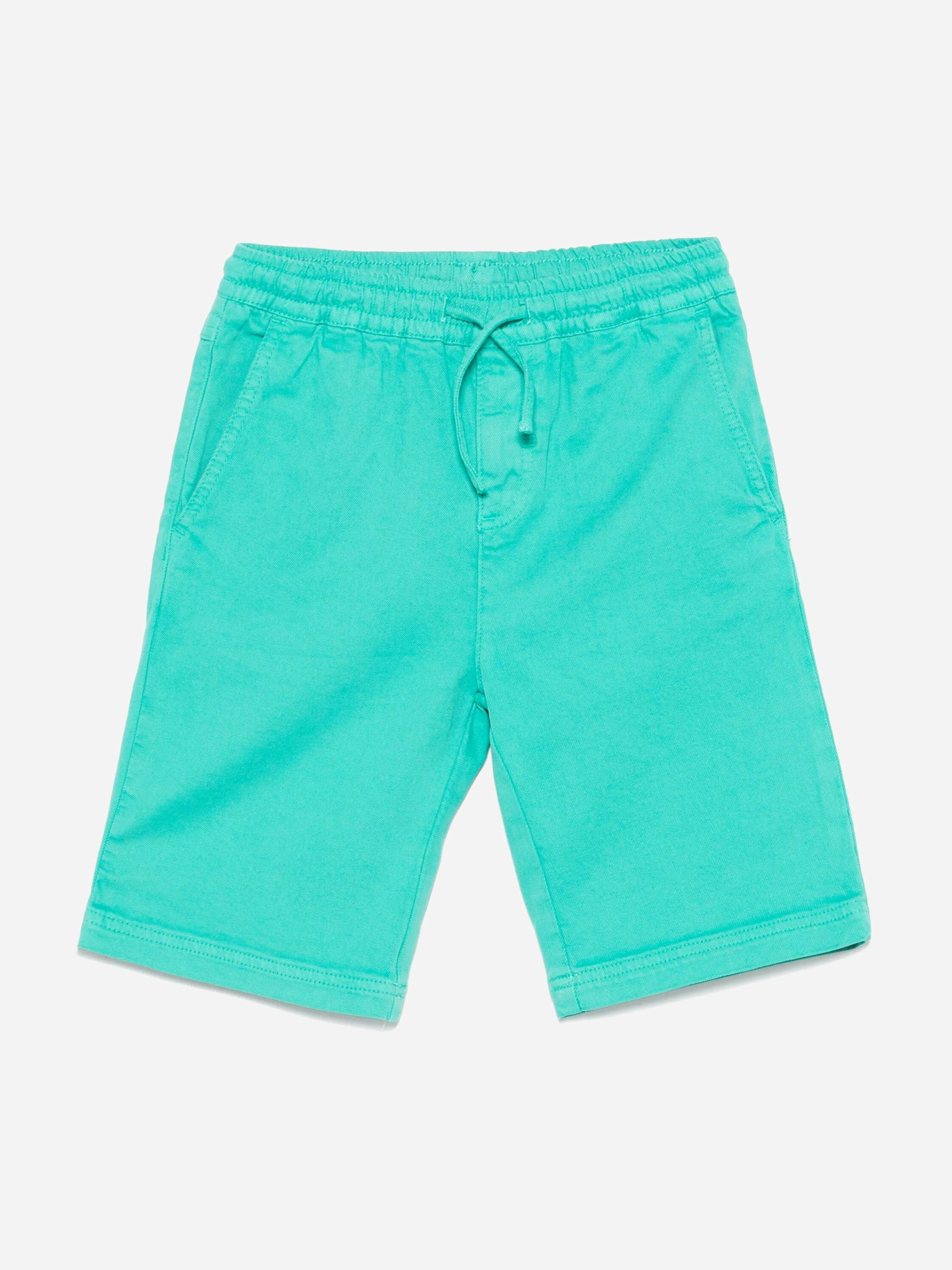 Stella Mccartney Kids Boys Green Stella Mccartney Logo Shorts In - 12 Yrs