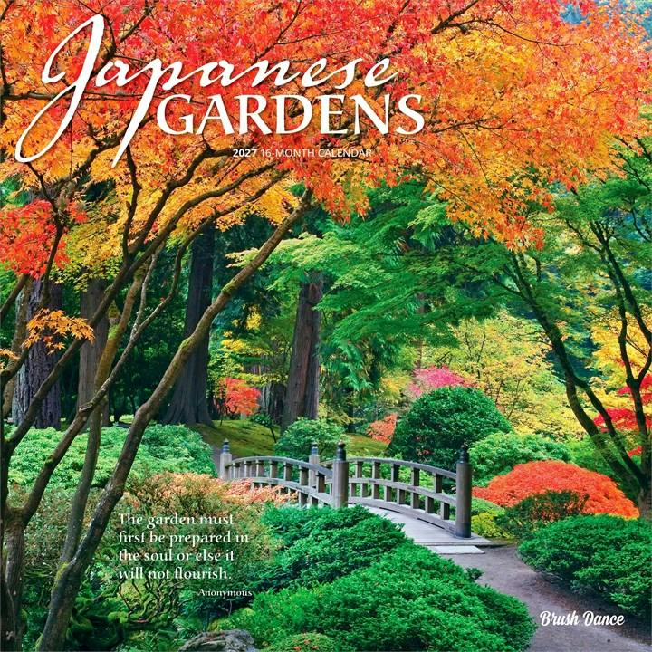 Japanese Gardens | 2027 12 X 24 Inch (Hanging) Monthly Square Wall Calendar | Plastic-Free | | Gardening Outdoor Home Country Nature Brush Dance - Image 5