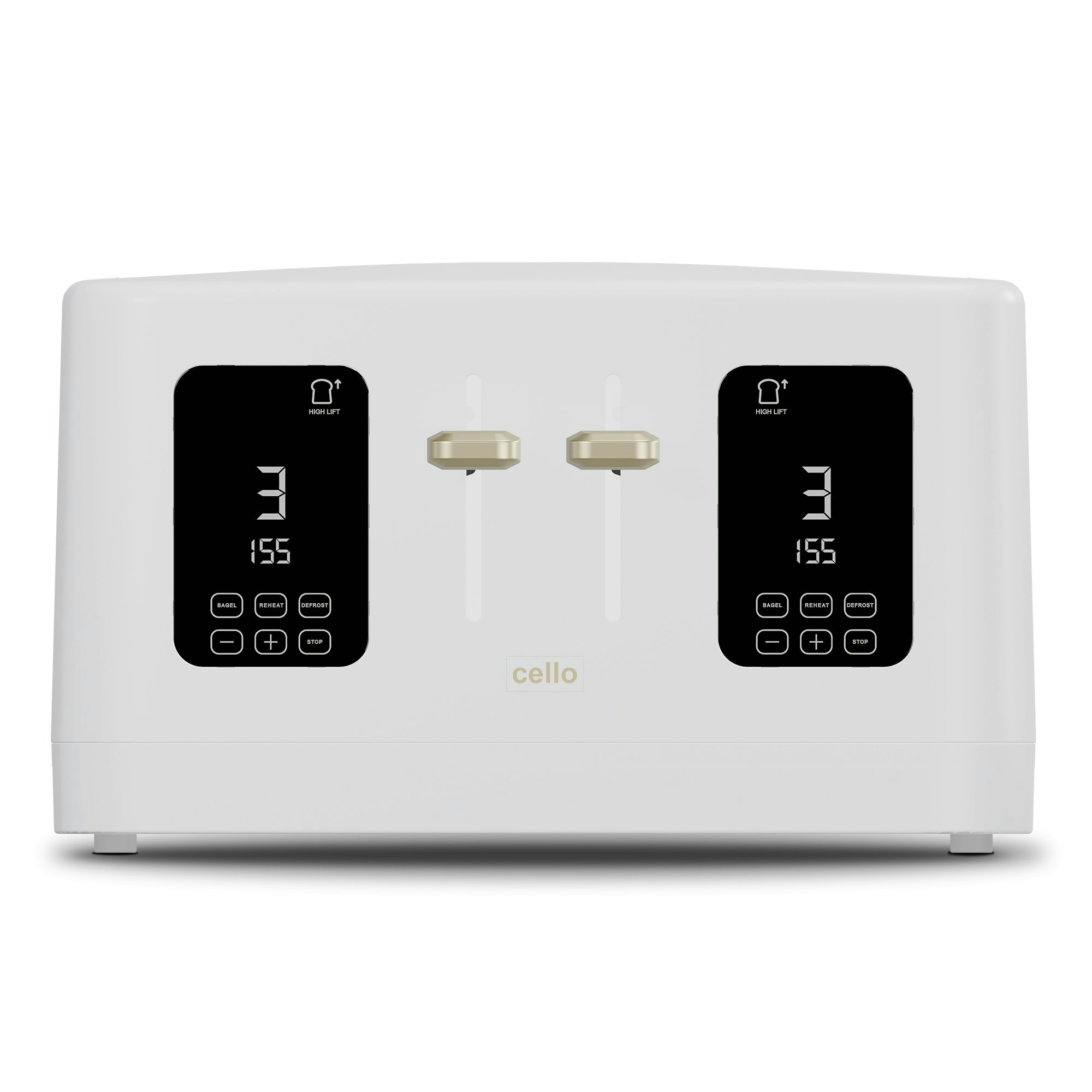 Cello Digital 4 Slice Toaster With Touch Control And Timer