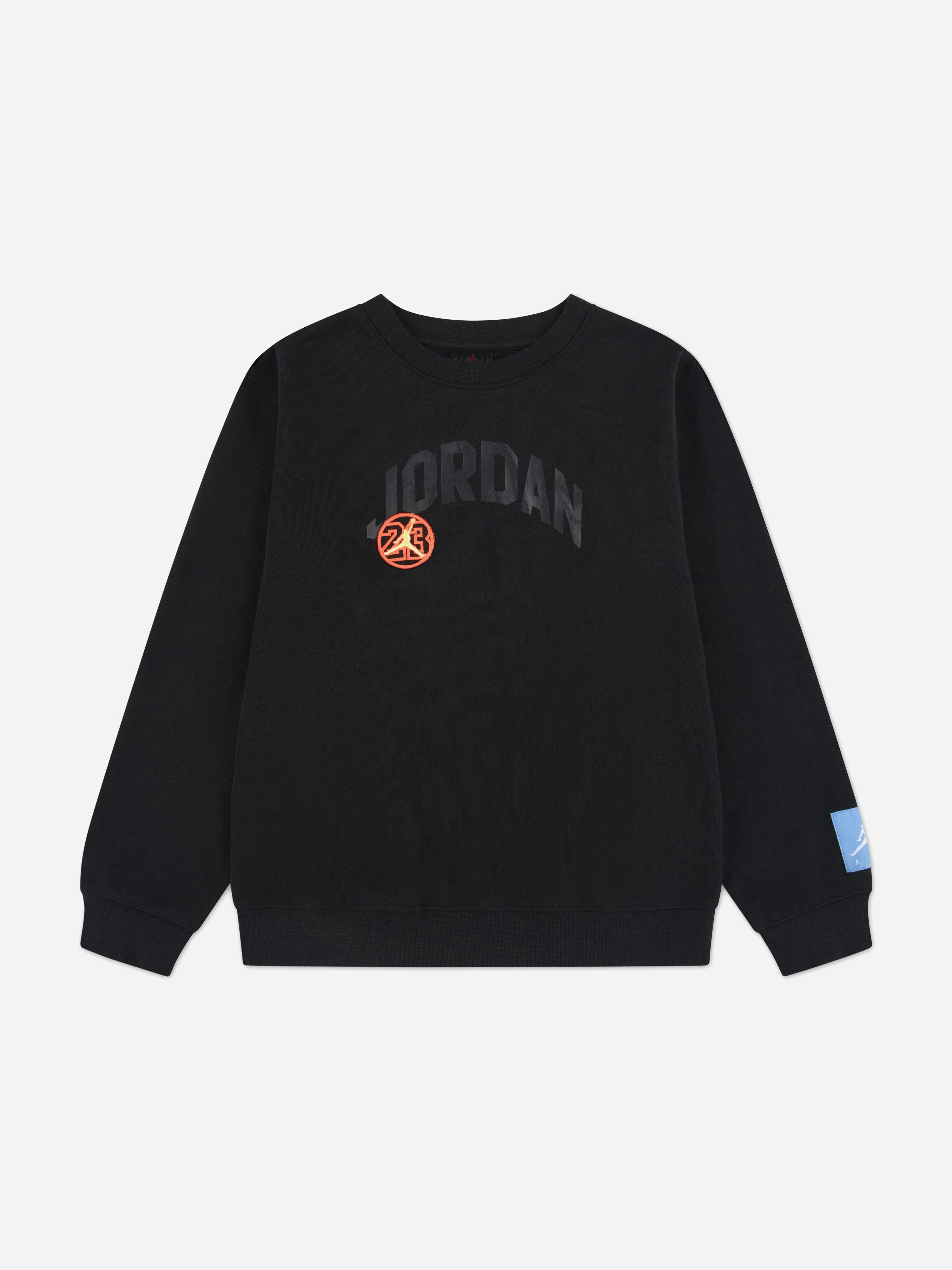 Jordan Boys Black Mj Dynasty Sweatshirt In - 13 - 15 Yrs