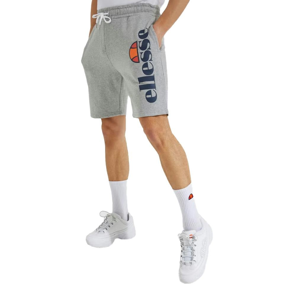 Ellesse Men's Grey Bossini Fleece Shorts - Marl - S - Marl - 80% Cotton/20% Polyester