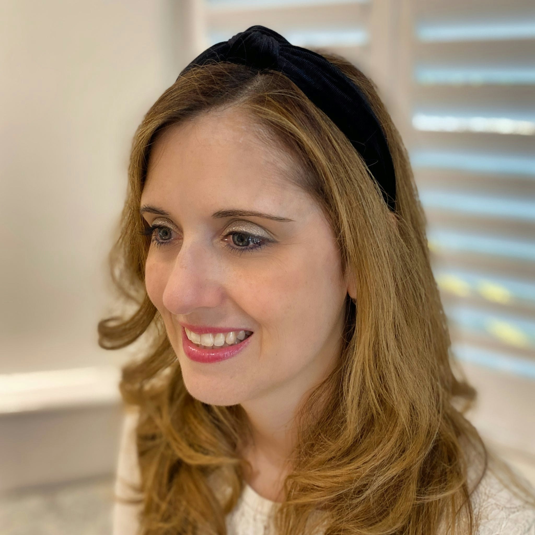 Queenmee Accessories Black Headband Velvet Headband Knot Hair Band