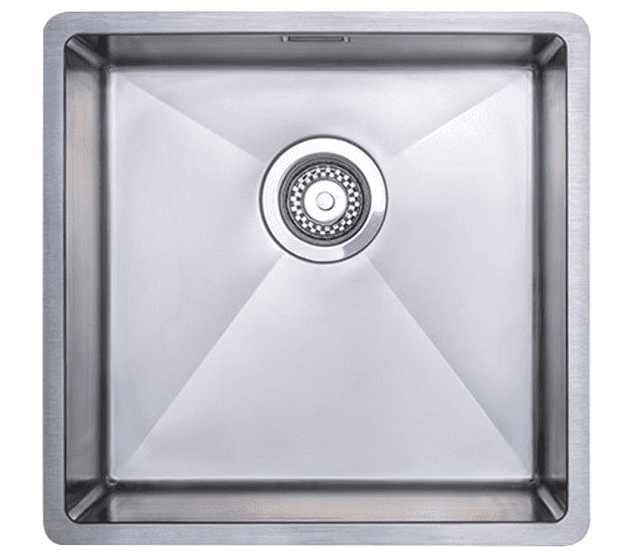Rackhams Roma Stainless Steel Large Inset/Undermount Single Bowl Kitchen Sink. Lifetime Guarantee, Fast Delivery