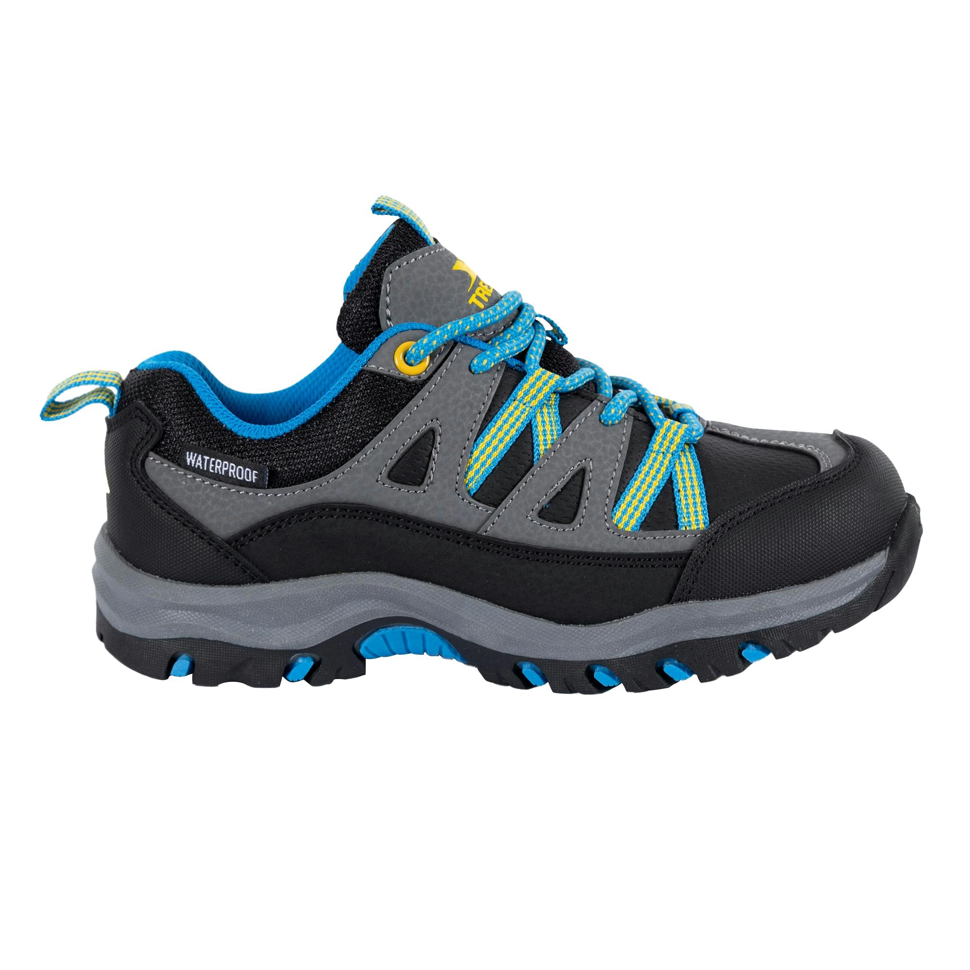 Trespass Black Childrens/Kids Gillon Ii Walking Shoes - 4 Uk - 50% Pu/25% Textile/25% Eva