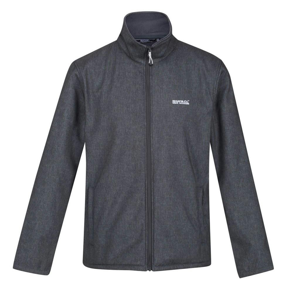 Regatta Men's Grey Cera V Wind Resistant Soft Shell Jacket - Marl Marl - Xxl - Marl Marl - 96% Polyester/4% Elastane