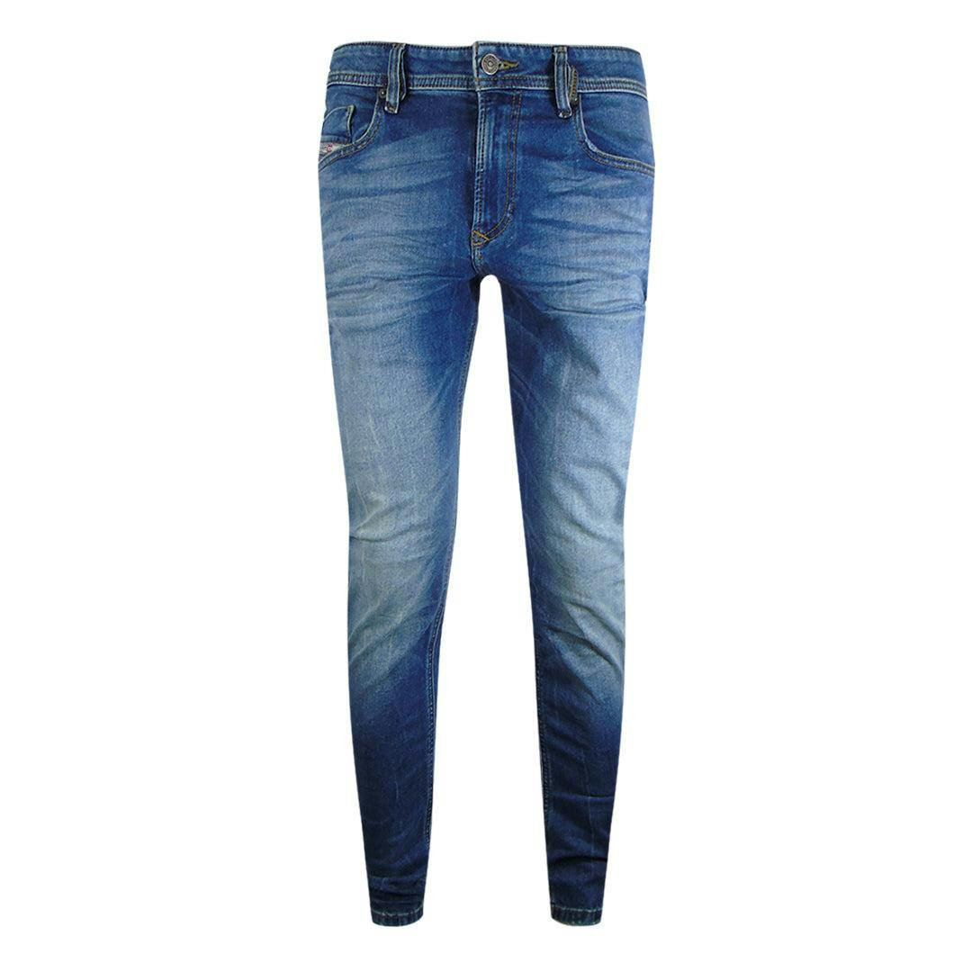 Diesel Men's Blue 1979 Sleeker Jeans - Washed - Washed - 29R - 98% Cotton/2% Elastane