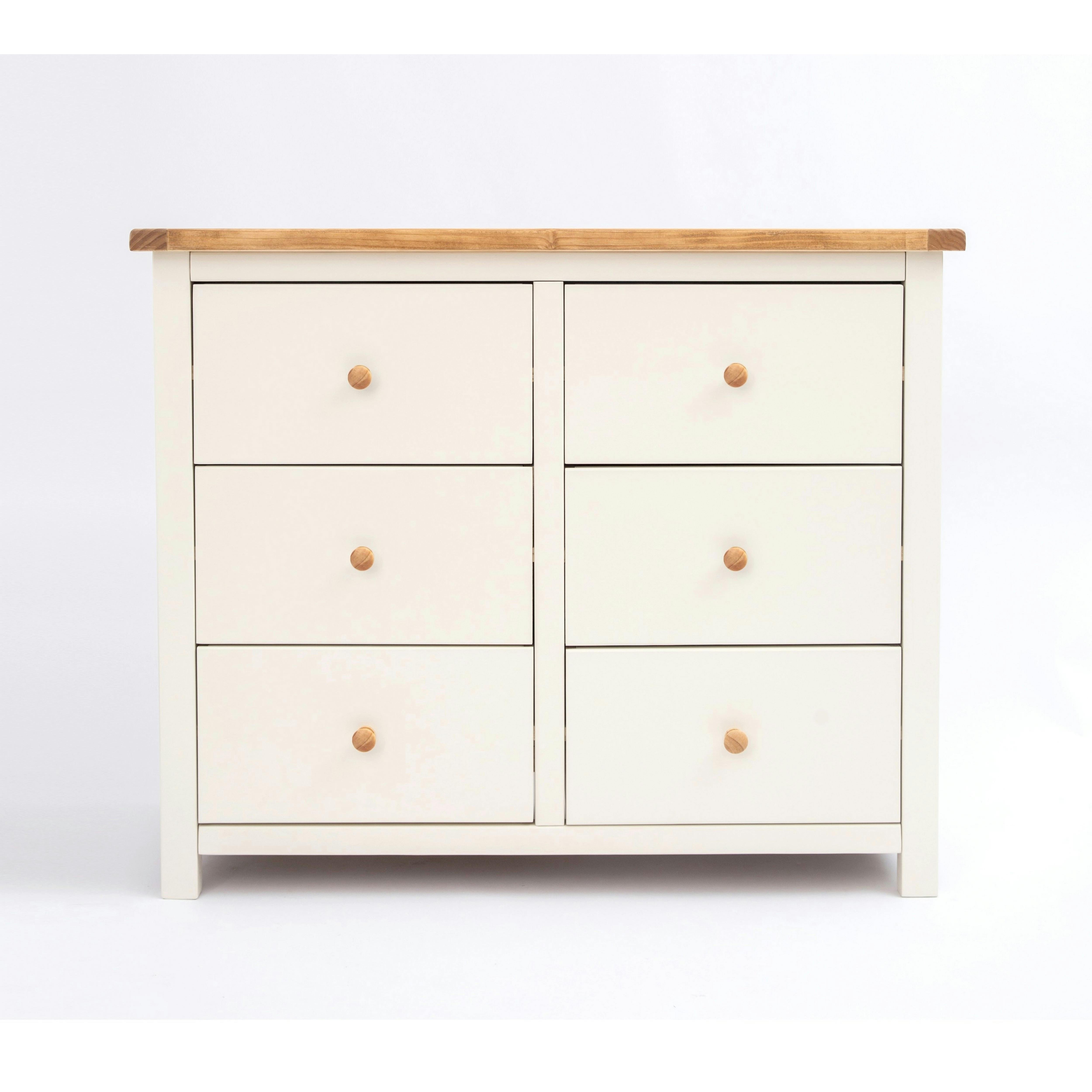 Cabinet Bits White Maggiori 6 Drawer Chest Of Drawers Wood Knob - Off