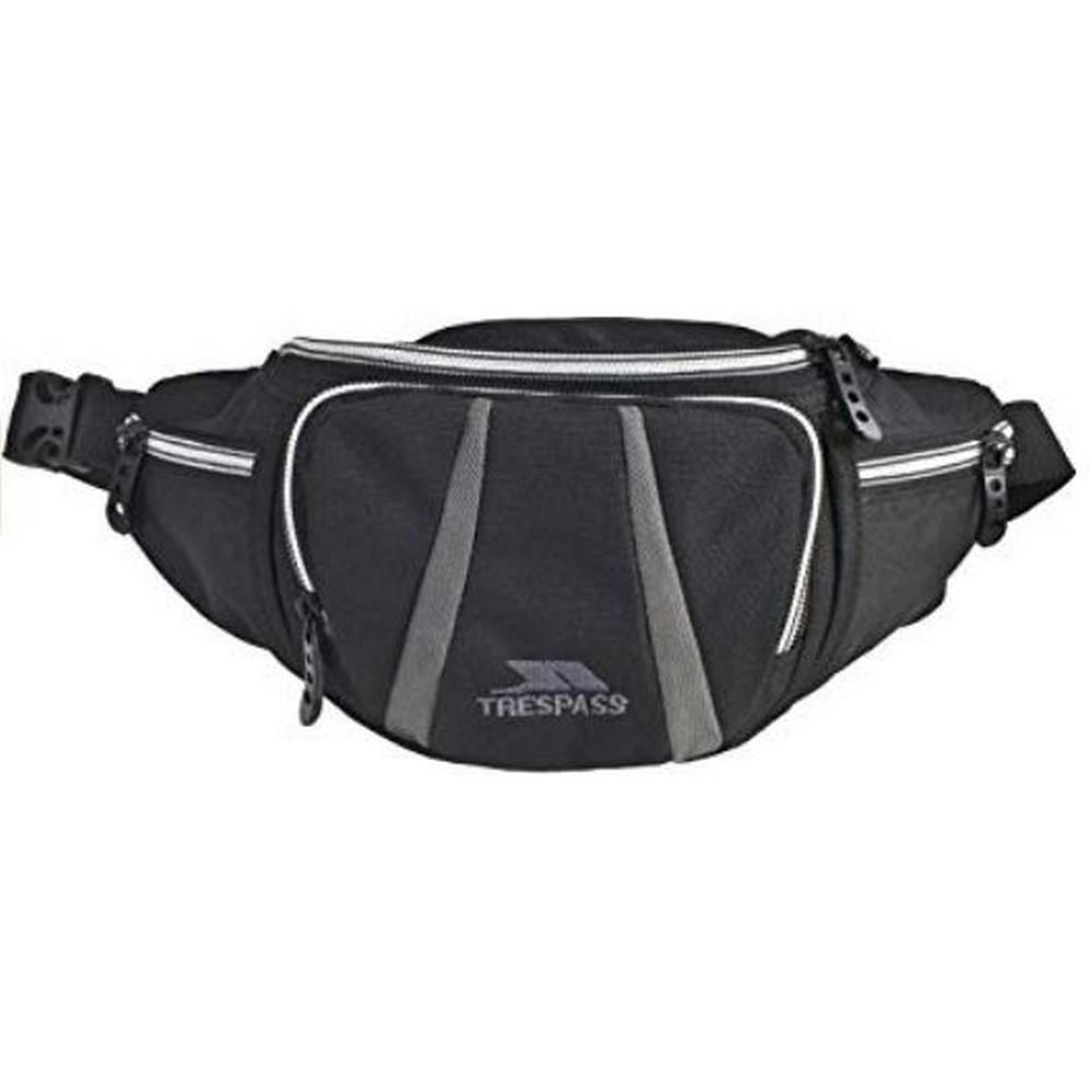 Trespass Black Dax Bumbag / Waistbag / Hippack (2.5 Litres) - One Size - 100% Polyester