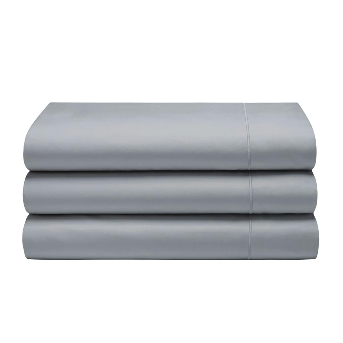 Belledorm Cotton Sateen 1000 Thread Count Flat Sheet - Platinum - Platinum - Single - 100% Cotton