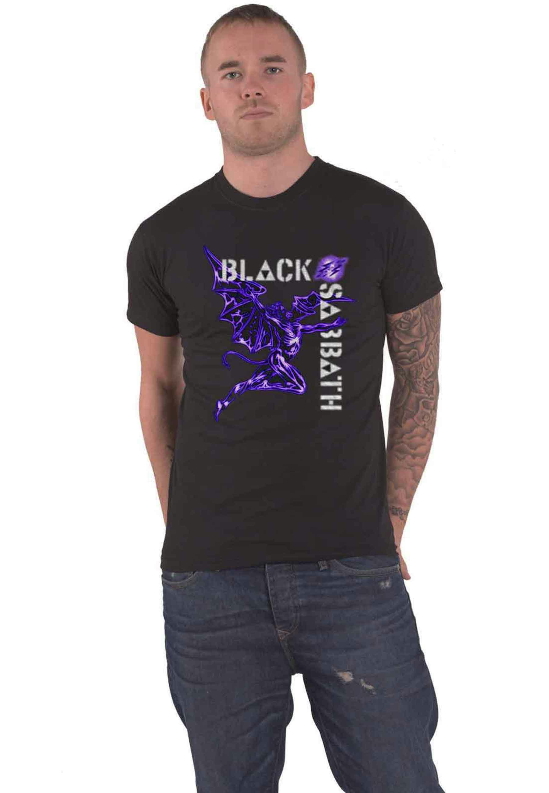 Paradiso Clothing Unisex Black Sabbath Retro Henry T Shirt - L
