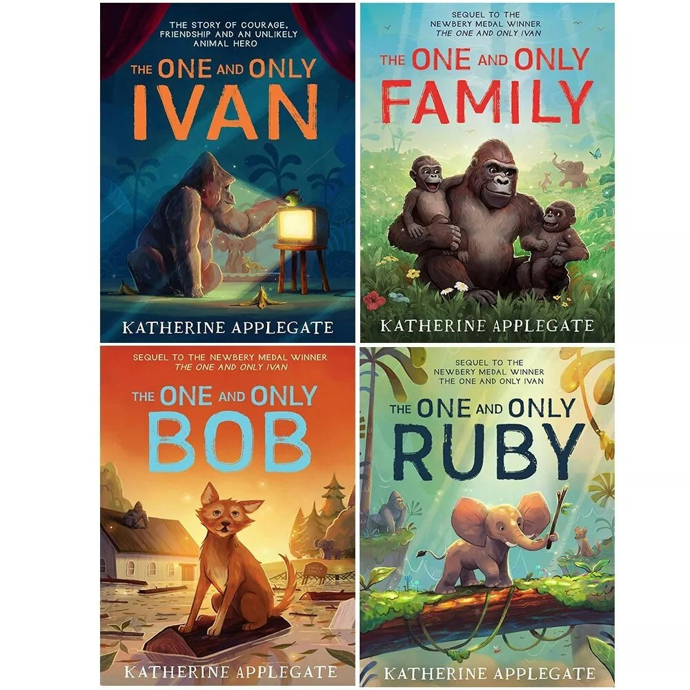Books4people Katherine Applegate Series 4 Book Set The One And The Only Family, The One And The Only Ruby & More
