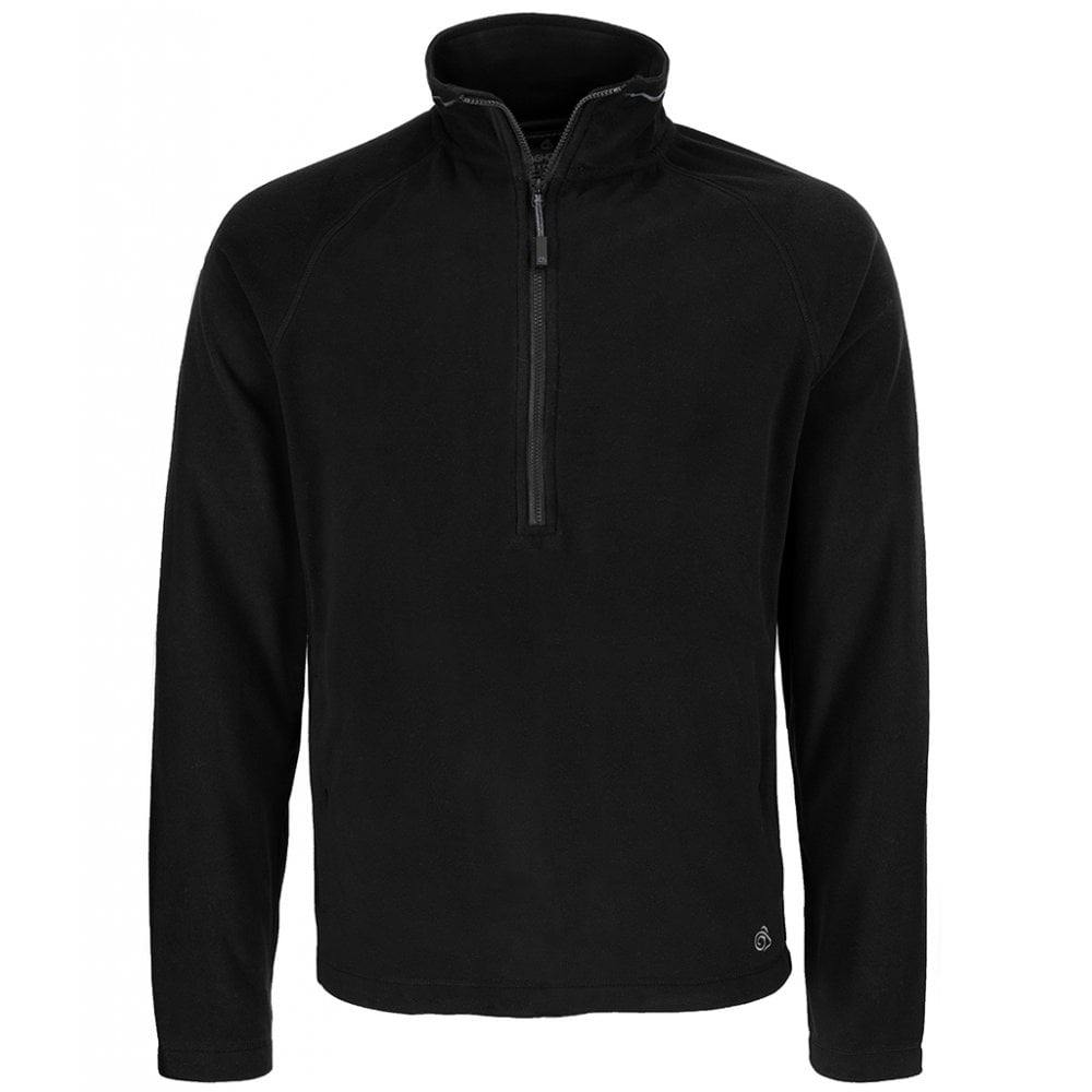 Craghoppers Men's Black Expert Corey 200 Half Zip Fleece - S - 100% Recycled Polyester
