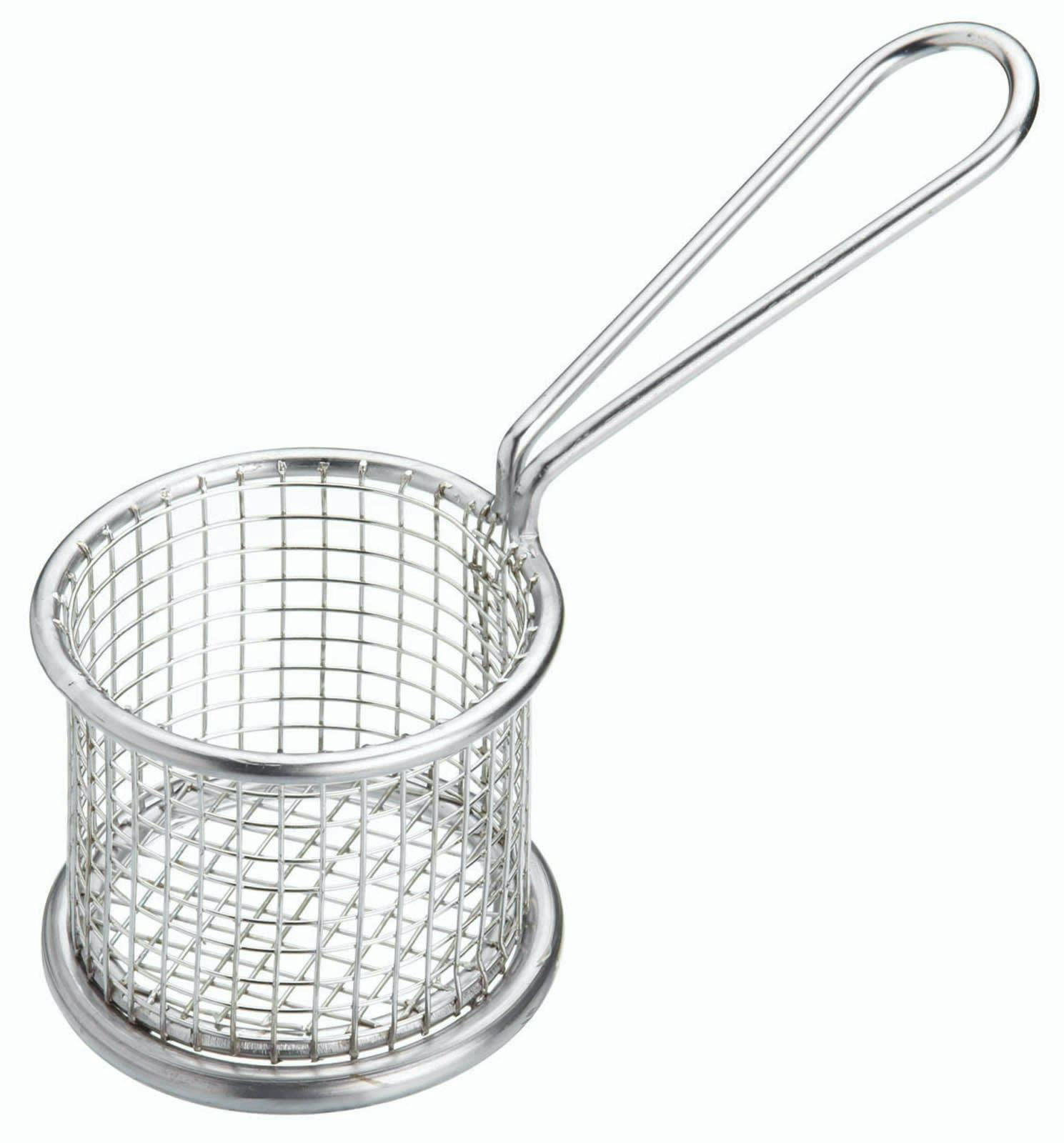 Rackhams Silver Stainless Steel Mini 8.5Cm Frying Basket - Stainless Steel - Frying Basket