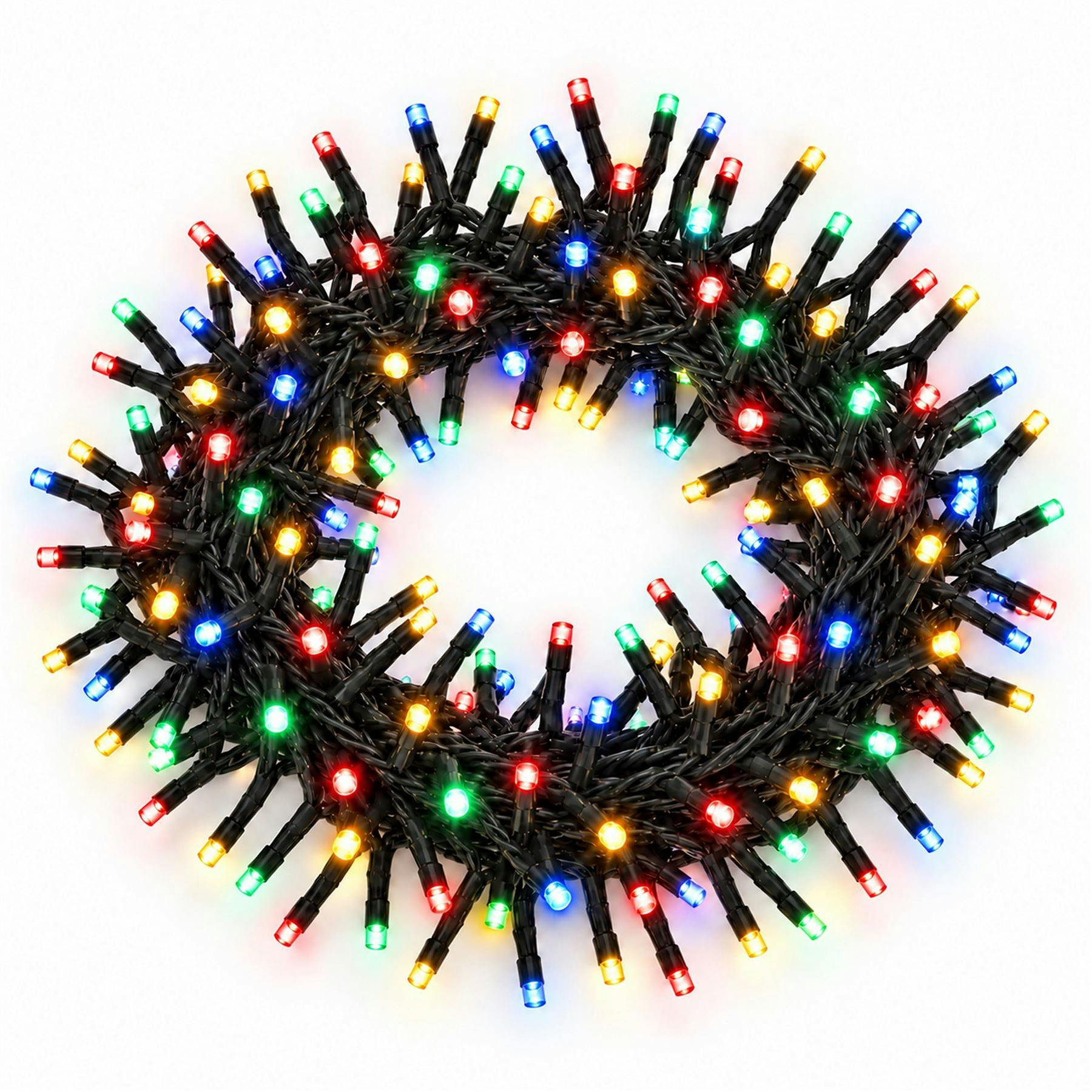 480 LEDs Christmas Tree Cluster Lights Multicolour 7.2m Fairy String Lights | 8 Modes, Memory, Timer, IP44 Waterproof, Mains Powered for Indoor/Outdoor, Christmas, Halloween, Home, Garden Decorations - Image 2