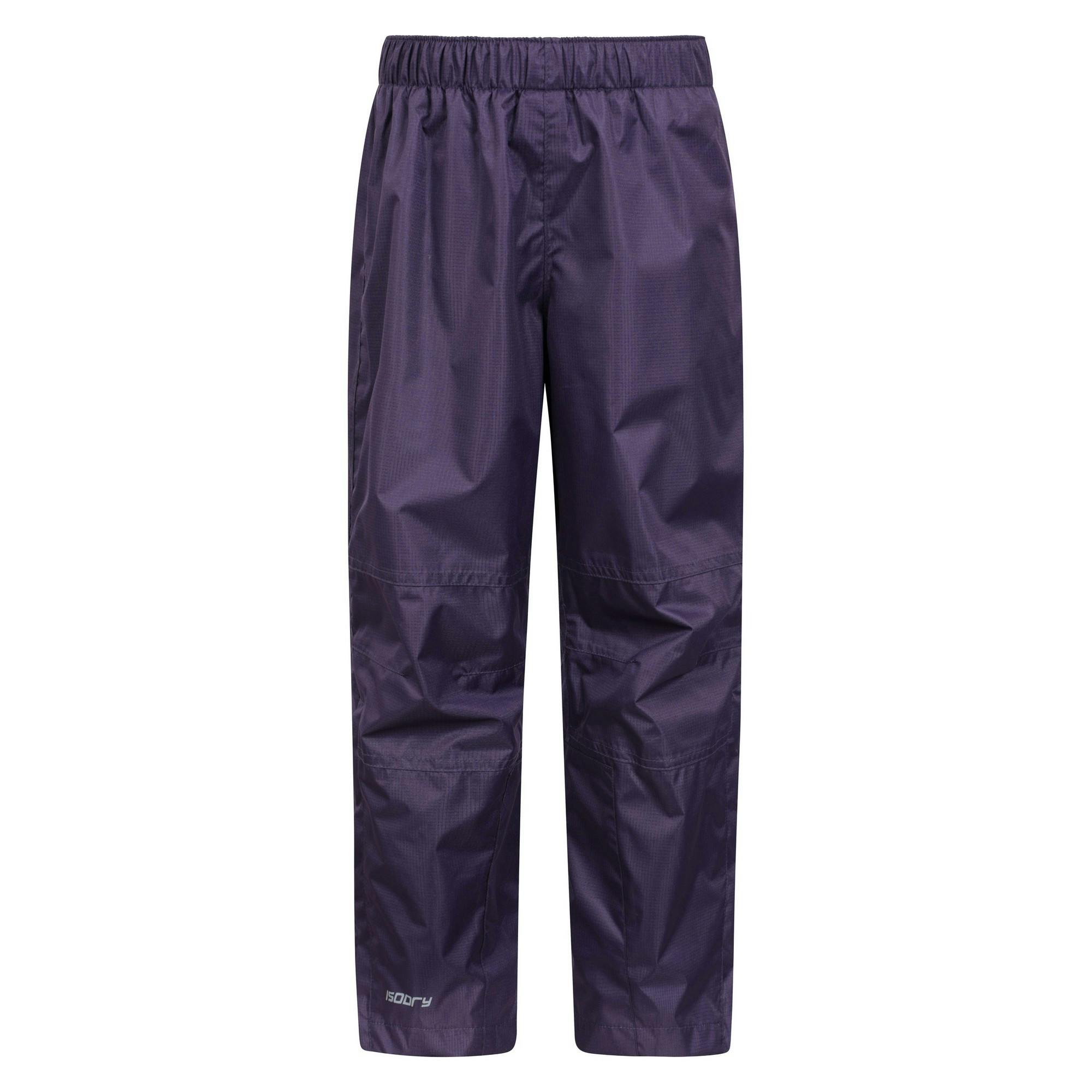 Mountain Warehouse Purple Kids Spray Ii Waterproof Over Trousers - 3-4 Years - 100% Polyester