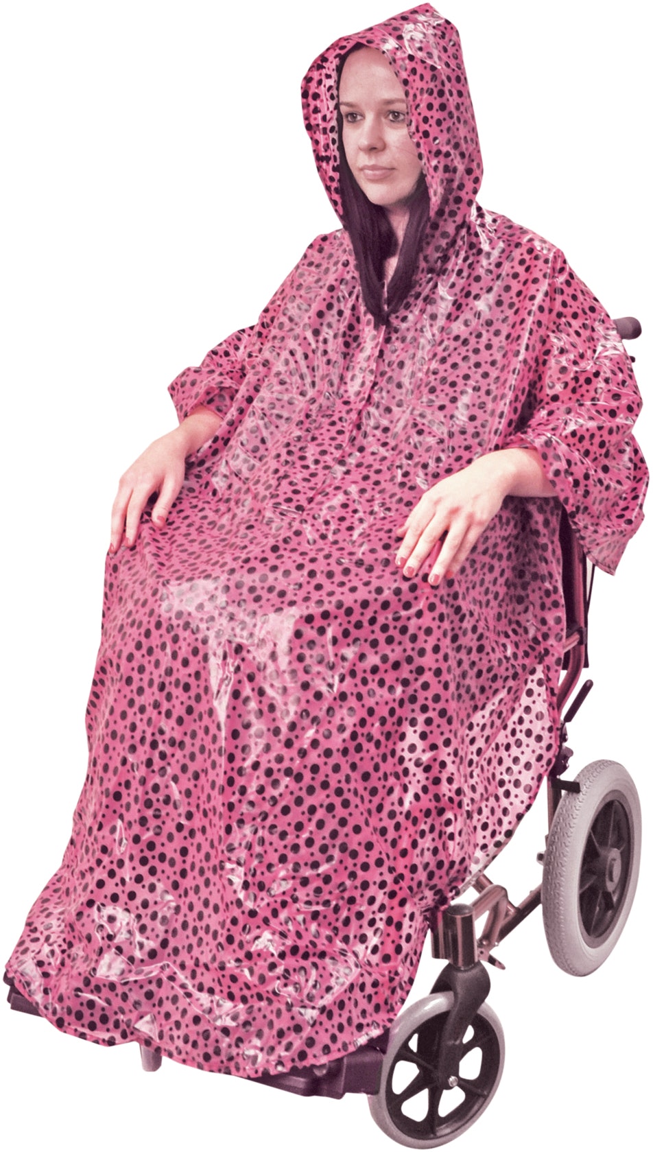 Aidapt Pink Polka Wheelchair Poncho