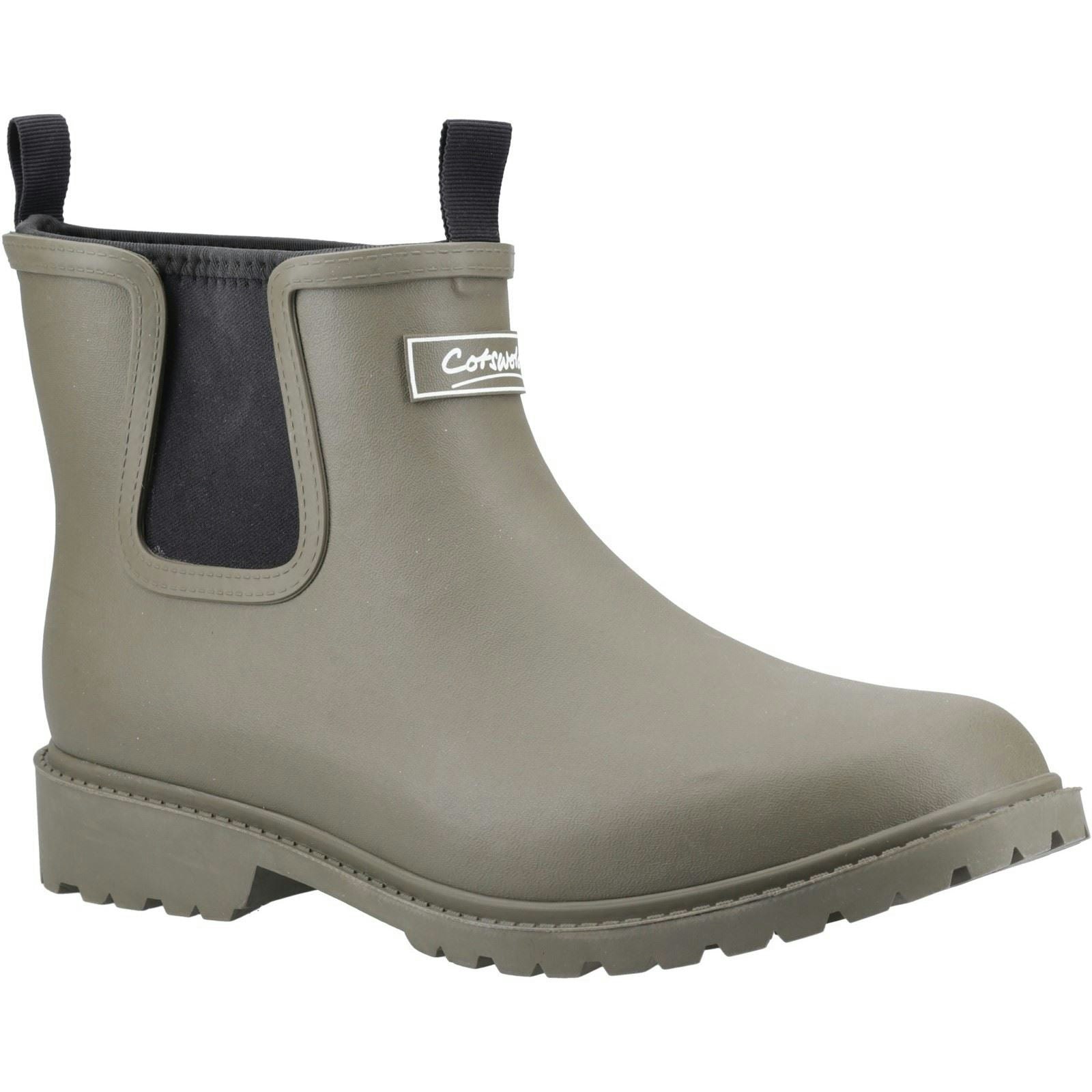 Cotswold Men's Barton Synthetic Khaki Wellington Boots - Size 10