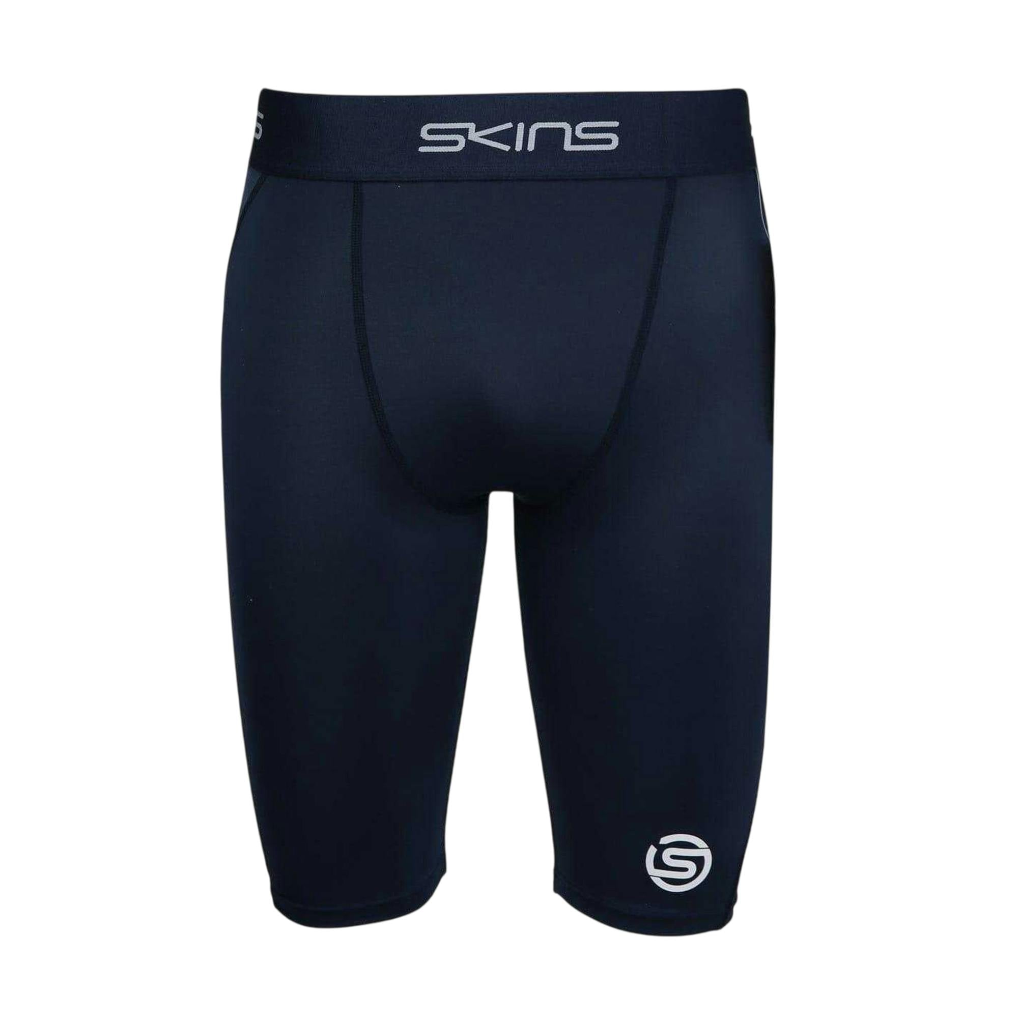 Skins Men's Series-1 Compression Shorts - Navy - L - Navy - 77% Polyester/23% Elastane