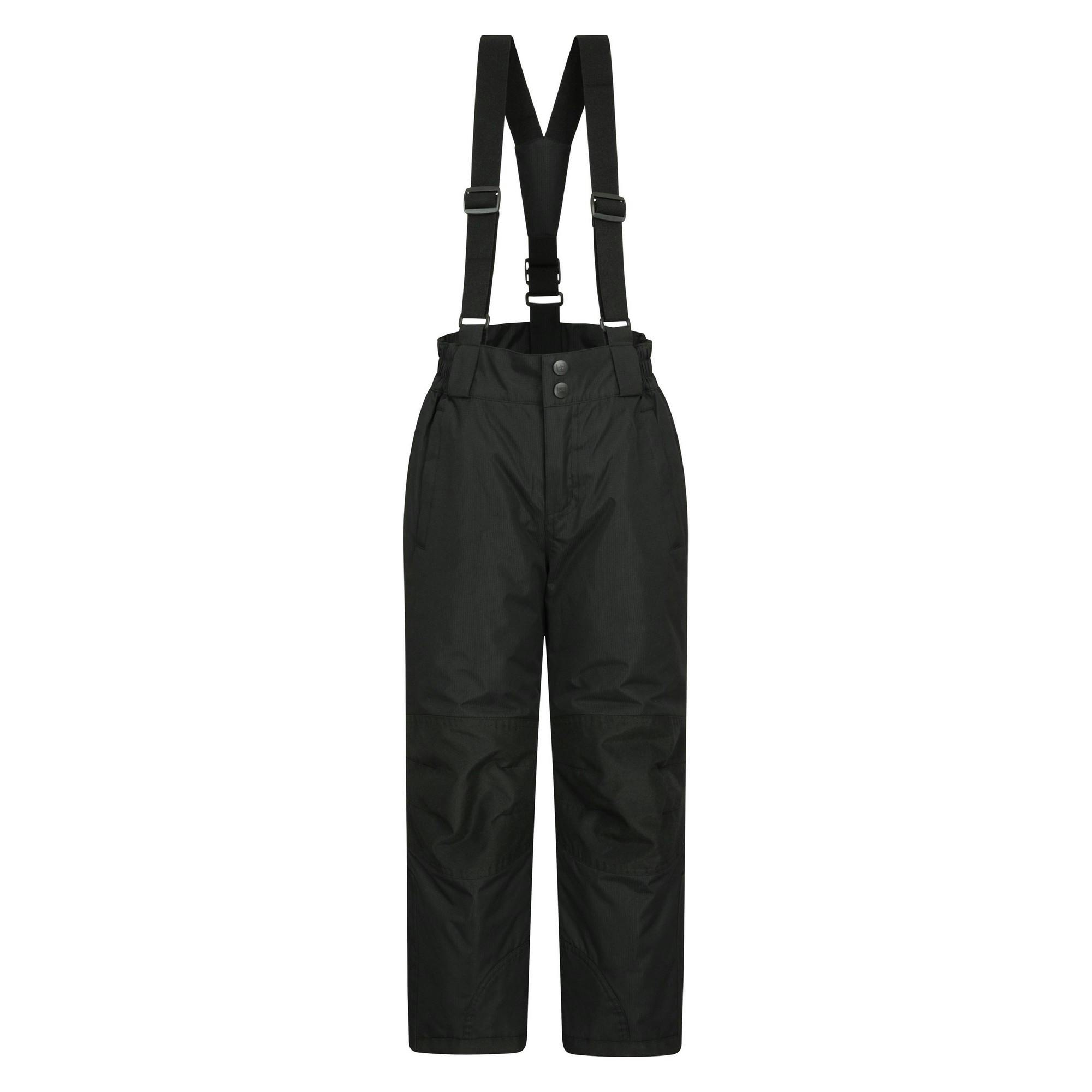 Mountain Warehouse Black Childrens/Kids Raptor Ski Trousers - 11-12 Years - 100% Polyester