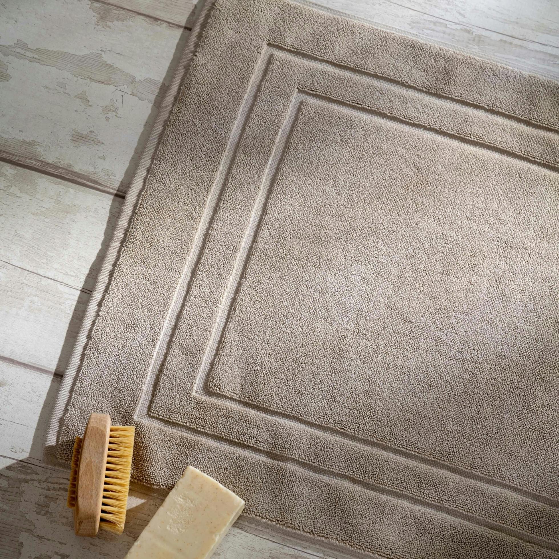 Soak&Sleep Taupe Egyptian Cotton Bath Mat - Single